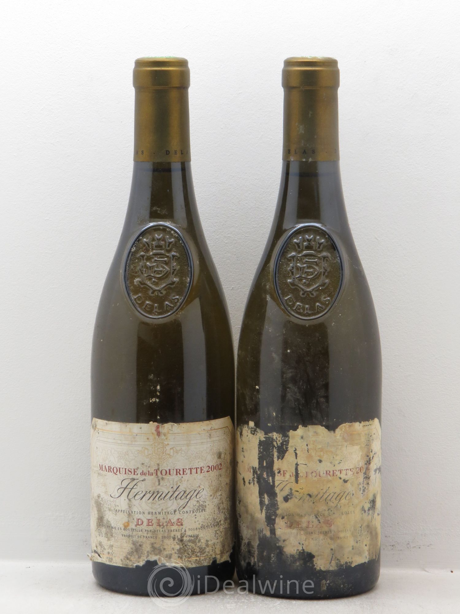 Hermitage Marquise de la Tourette Delas Frères 2002 - Lot de 2 bouteilles - 0