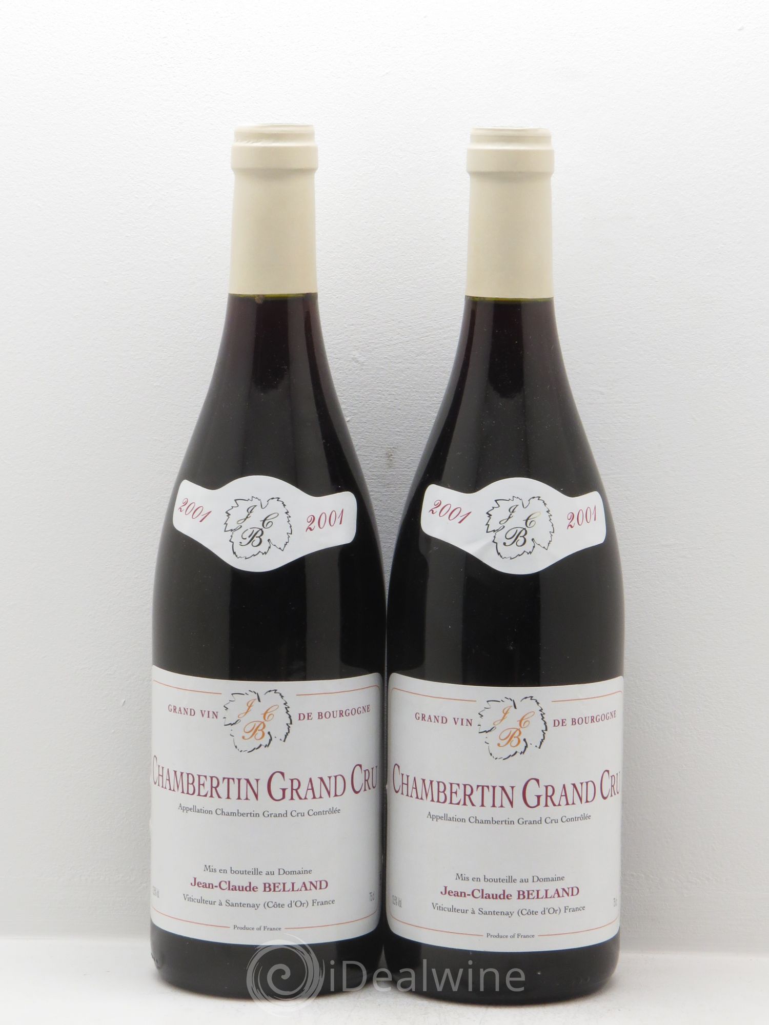 Chambertin Grand Cru Belland 2001 - Lot de 2 bouteilles - 0