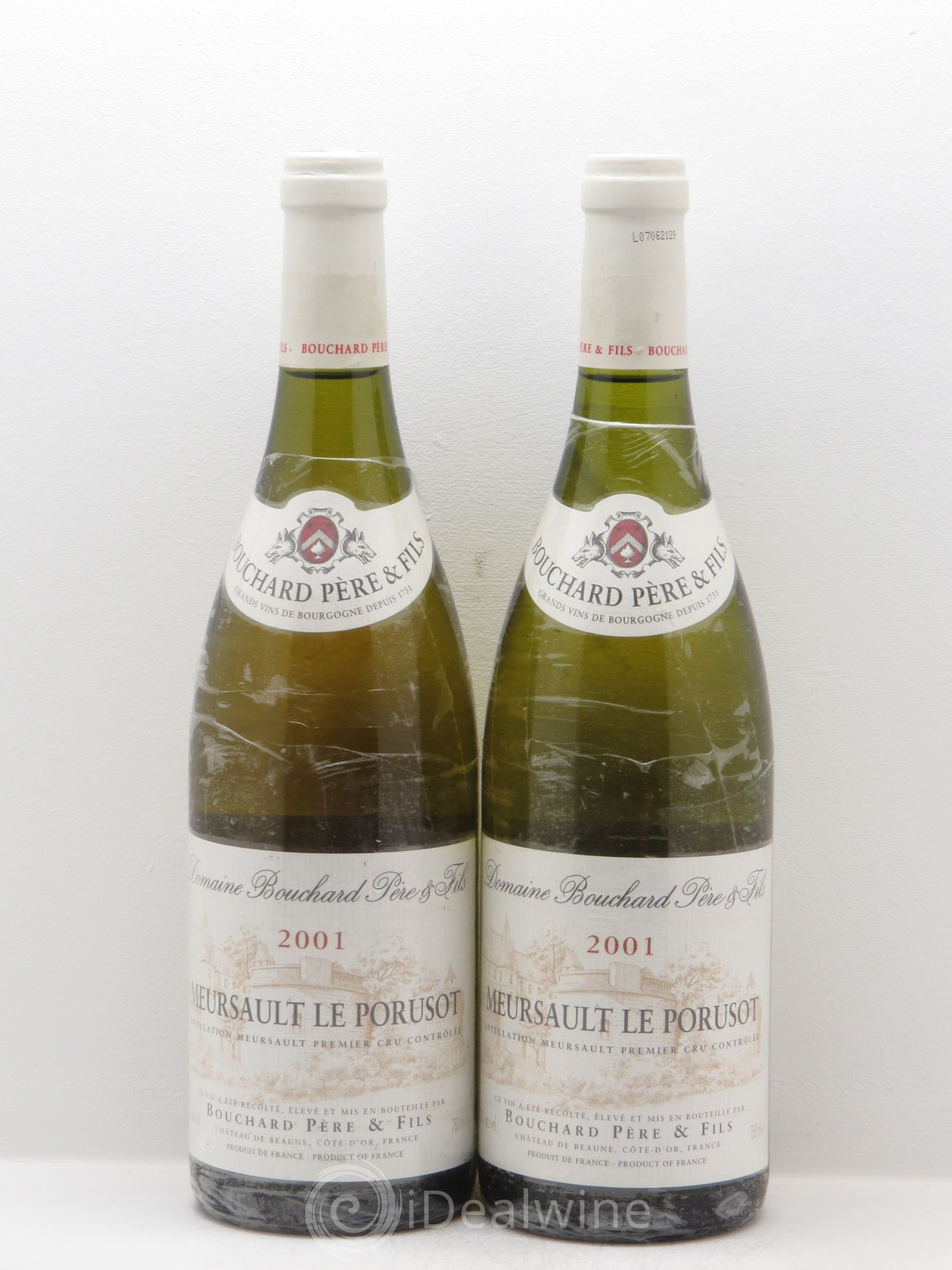 Meursault Porusot Bouchard 2001 - Posten von 2 Flaschen - 0