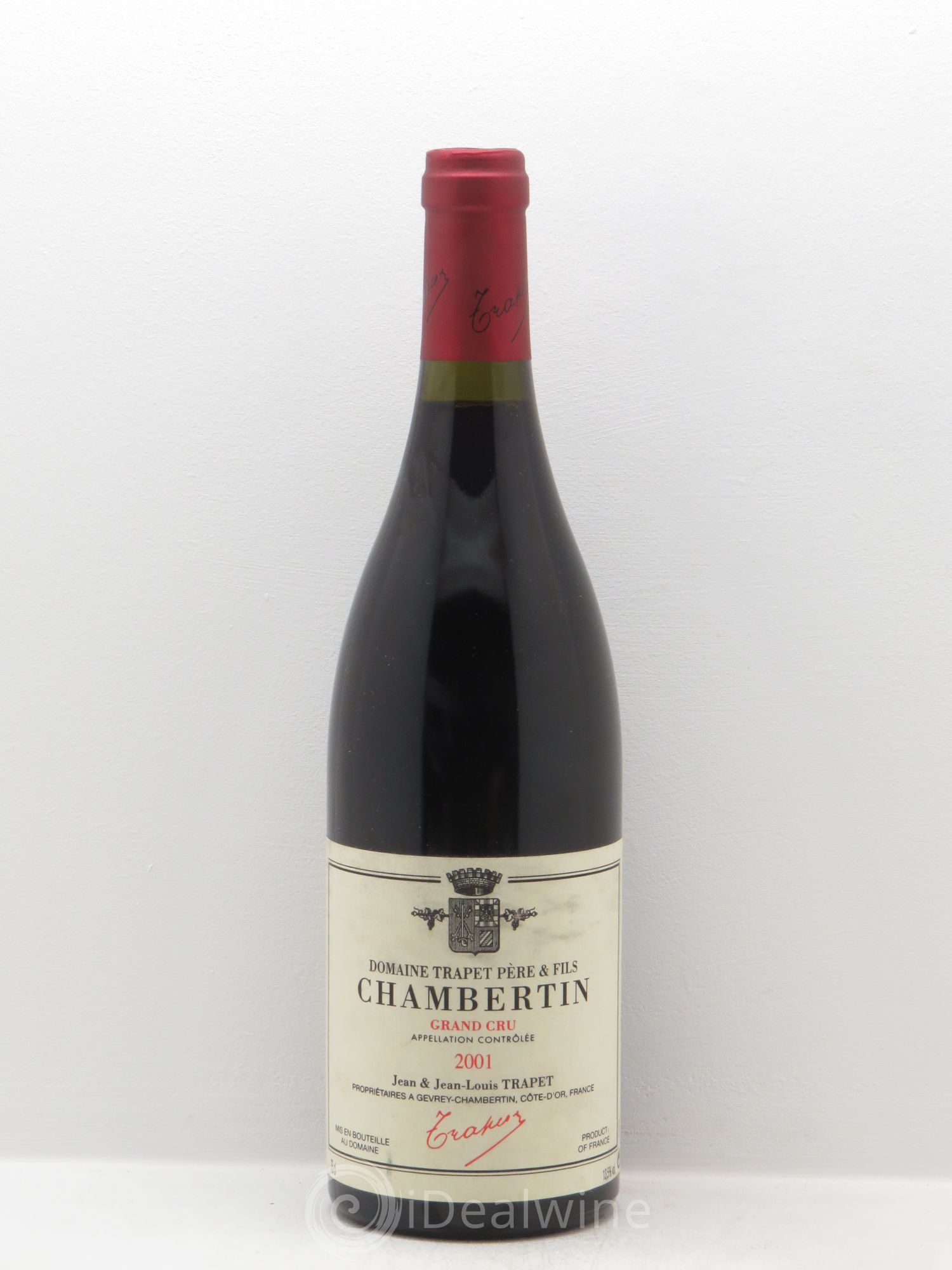 Chambertin Grand Cru Domaine Trapet 2001 - Lot de 1 bouteille - 0