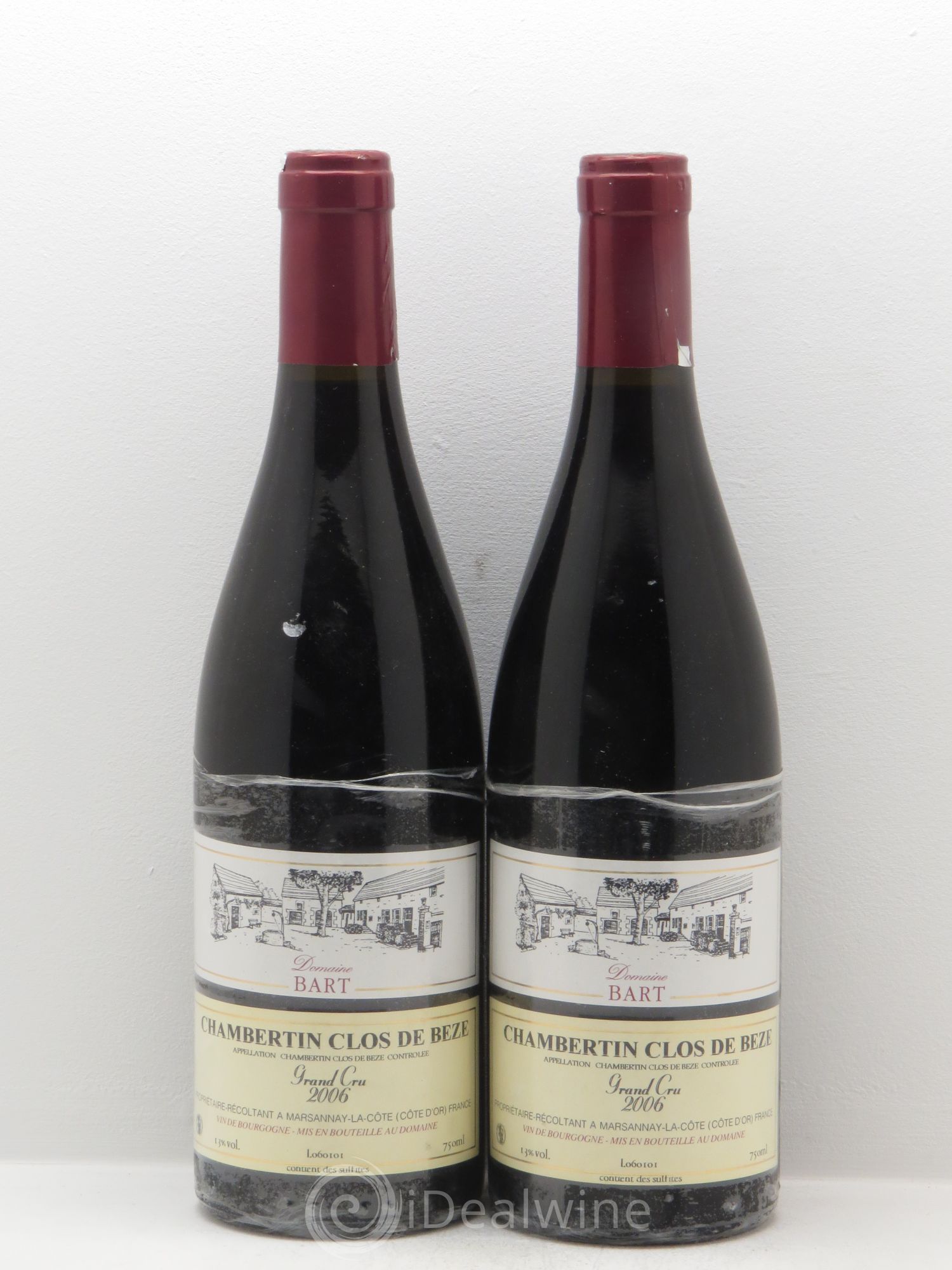 Chambertin Clos de Bèze Grand Cru Domaine Bart 2006 - Posten von 2 Flaschen - 0