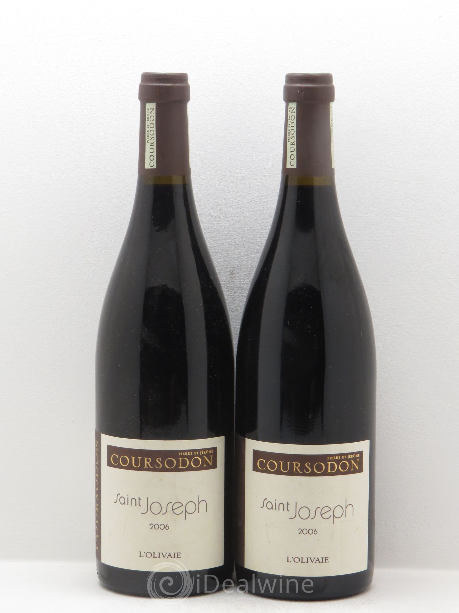 Saint-Joseph L'Olivaie Pierre et Jérôme Coursodon 2006 - Lot de 2 bouteilles - 0