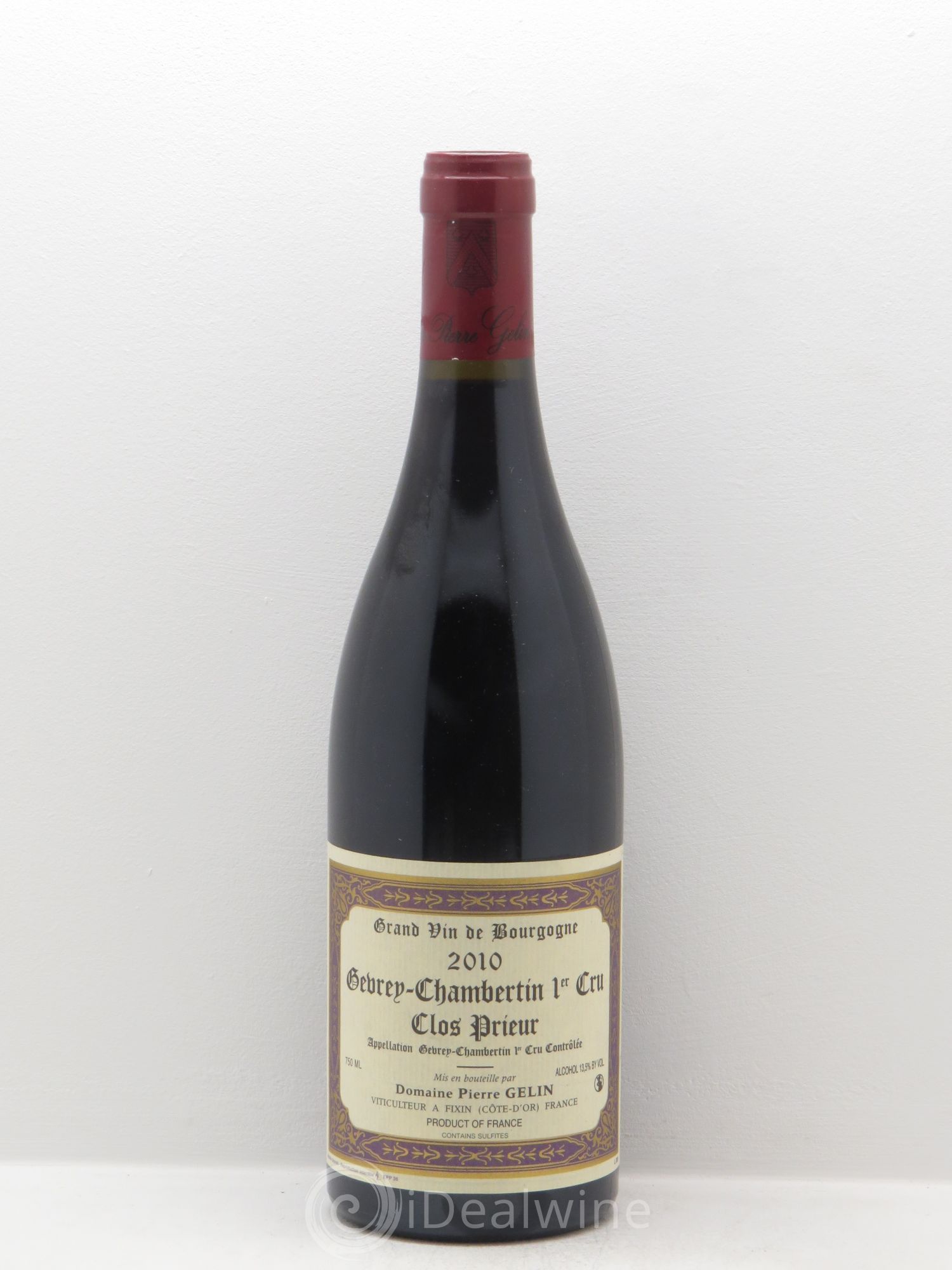 Gevrey-Chambertin 1er Cru Pierre Gelin 2010 - Lot de 1 bouteille - 0