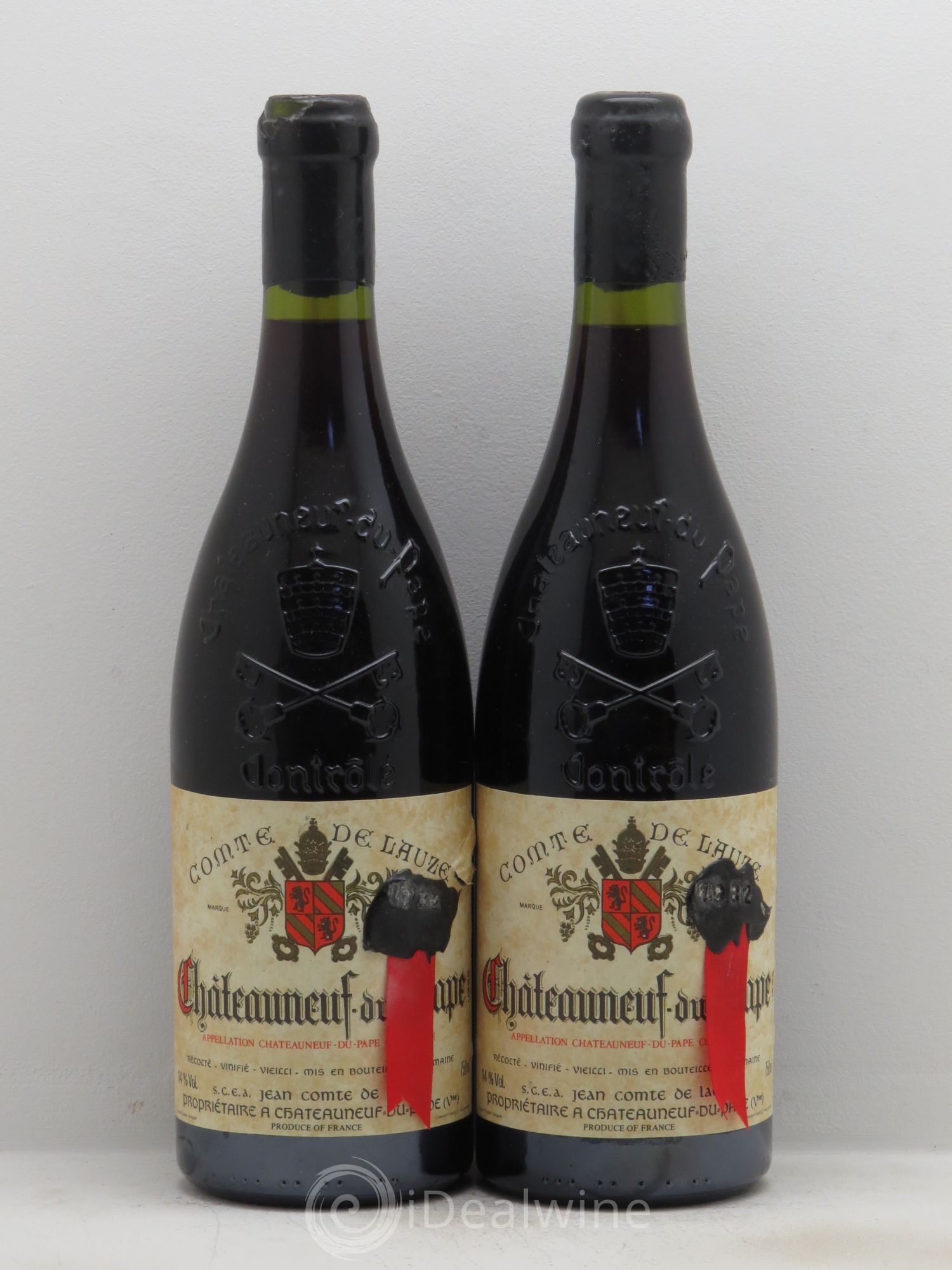 Châteauneuf-du-Pape Comte de Lauze 1982 - Posten von 2 Flaschen - 0