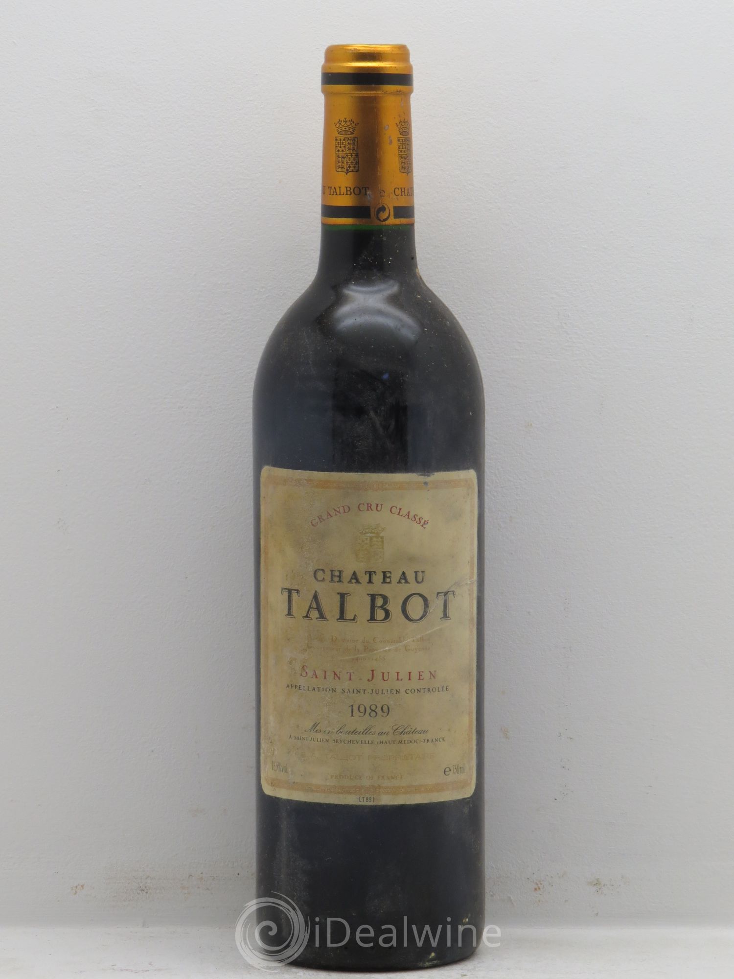 Château Talbot 4ème Grand Cru Classé 1989 - Lot de 1 bouteille - 0