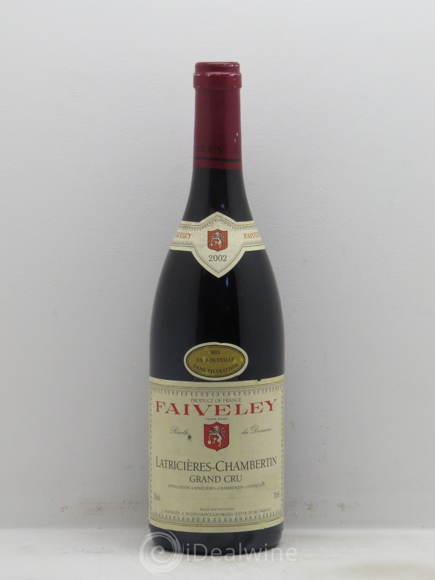 Latricières-Chambertin Grand Cru Faiveley 2002 - Lot de 1 bouteille - 0