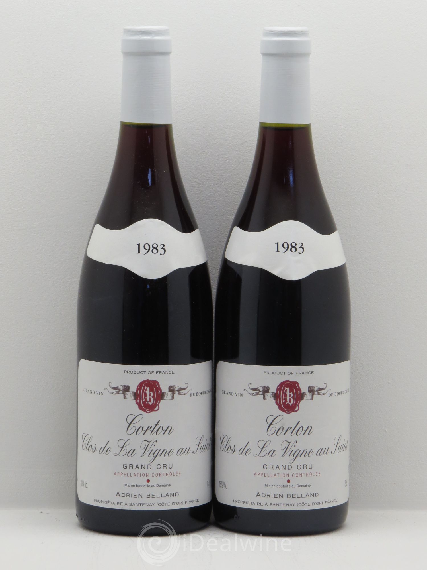 Corton Grand Cru Adrien Belland 1983 - Lot de 2 bouteilles - 0
