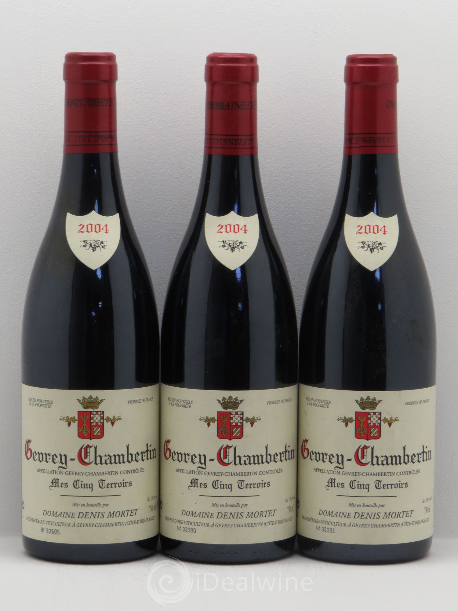 Gevrey-Chambertin Mes Cinq Terroirs Denis Mortet (Domaine) 2004 - Lot de 3 bouteilles - 0