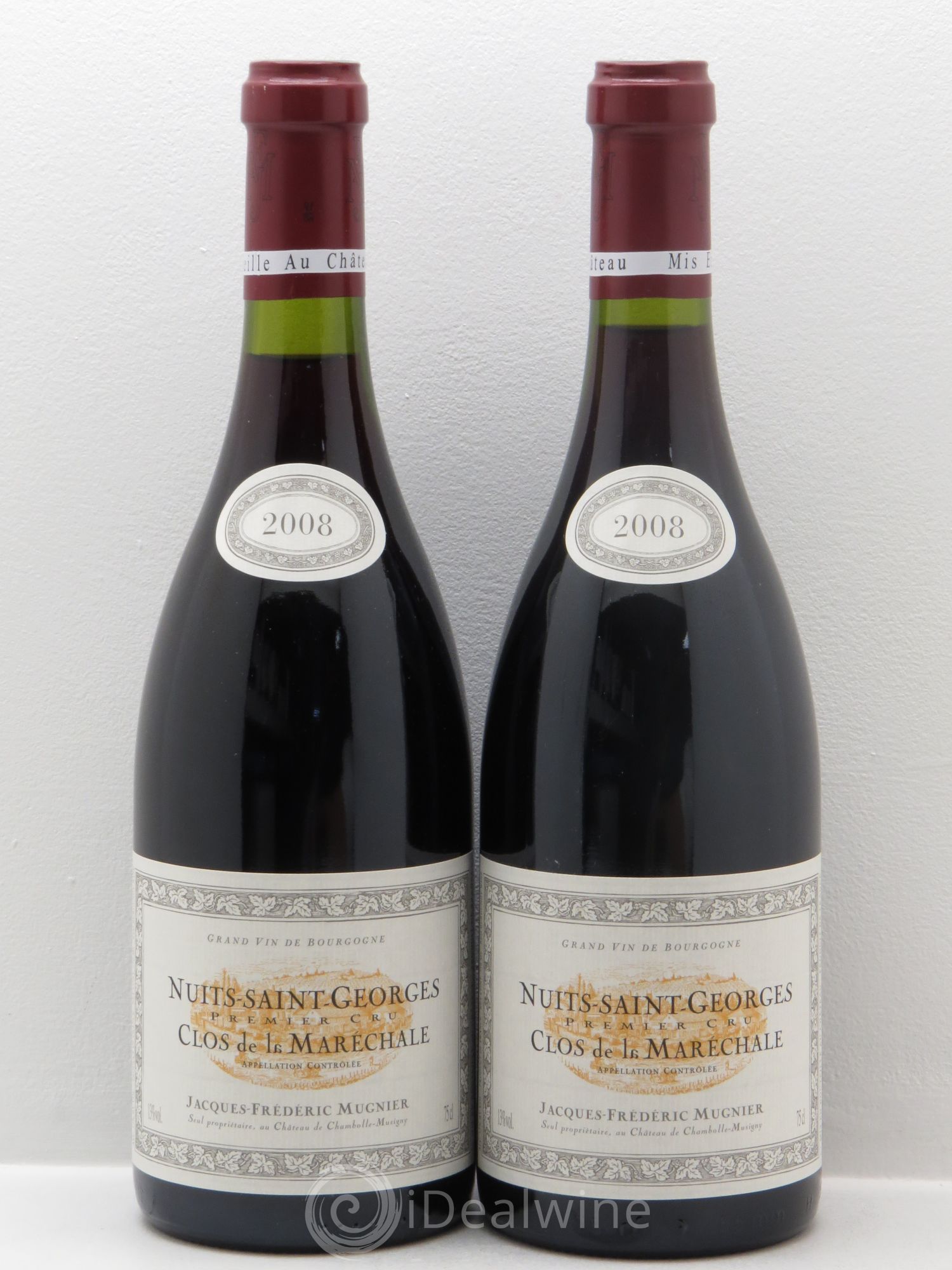 Nuits-Saint-Georges 1er Cru Clos de La Maréchale Jacques-Frédéric Mugnier 2008 - Lot de 2 bouteilles - 0