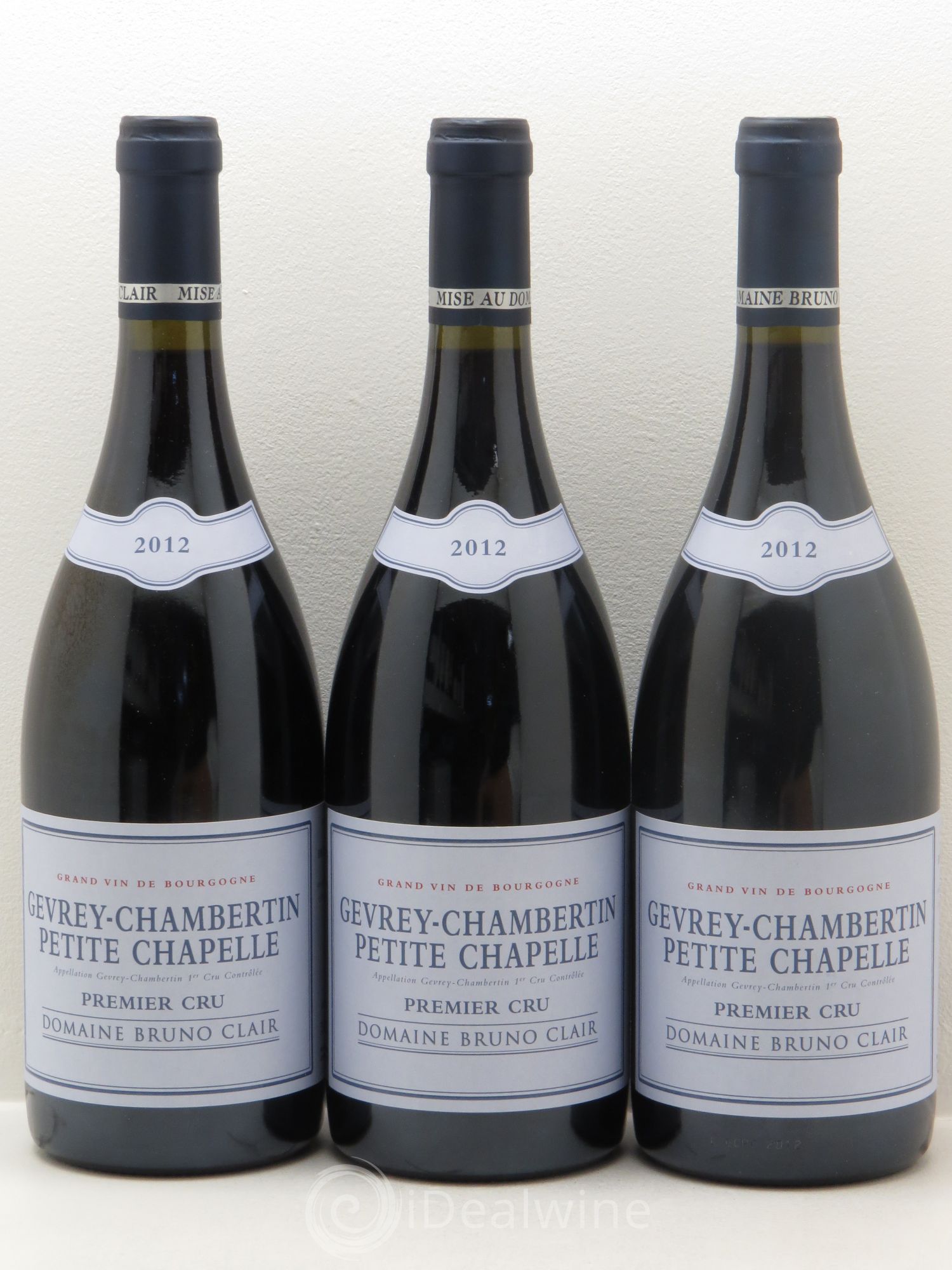 Gevrey-Chambertin 1er Cru Petite Chapelle Bruno Clair (Domaine) 2012 - Lot de 3 bouteilles - 0