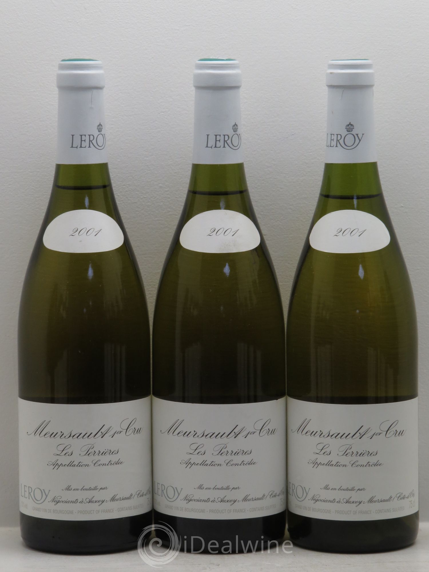 Meursault 1er Cru Leroy SA 2001 - Lot de 12 bouteilles - 1