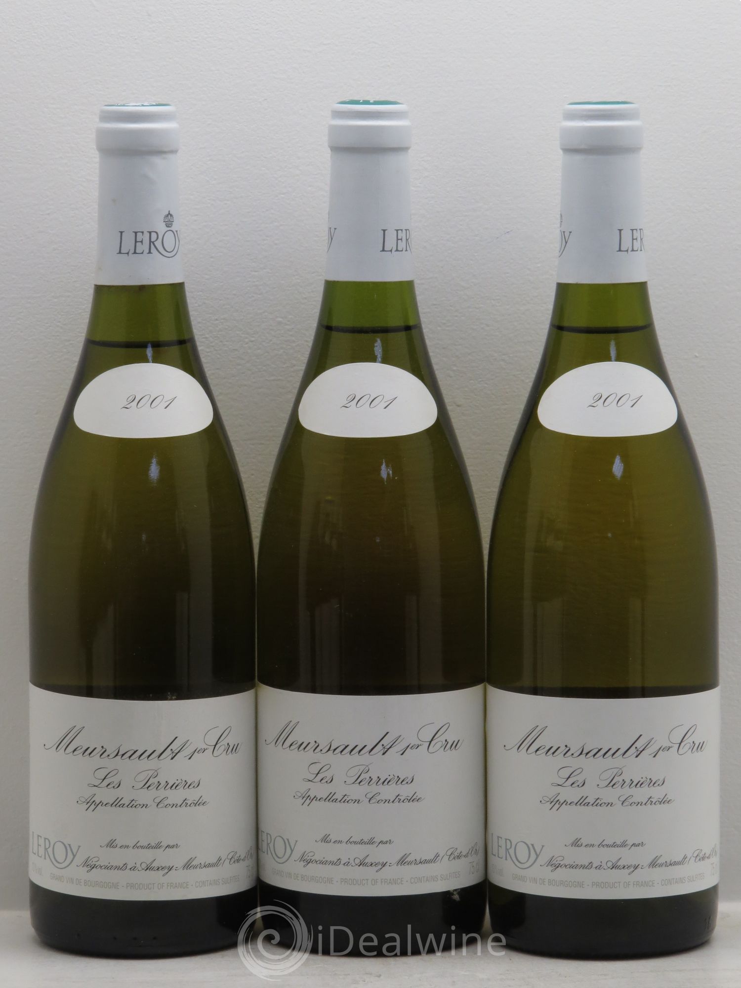 Meursault 1er Cru Leroy SA 2001 - Lot de 12 bouteilles - 2