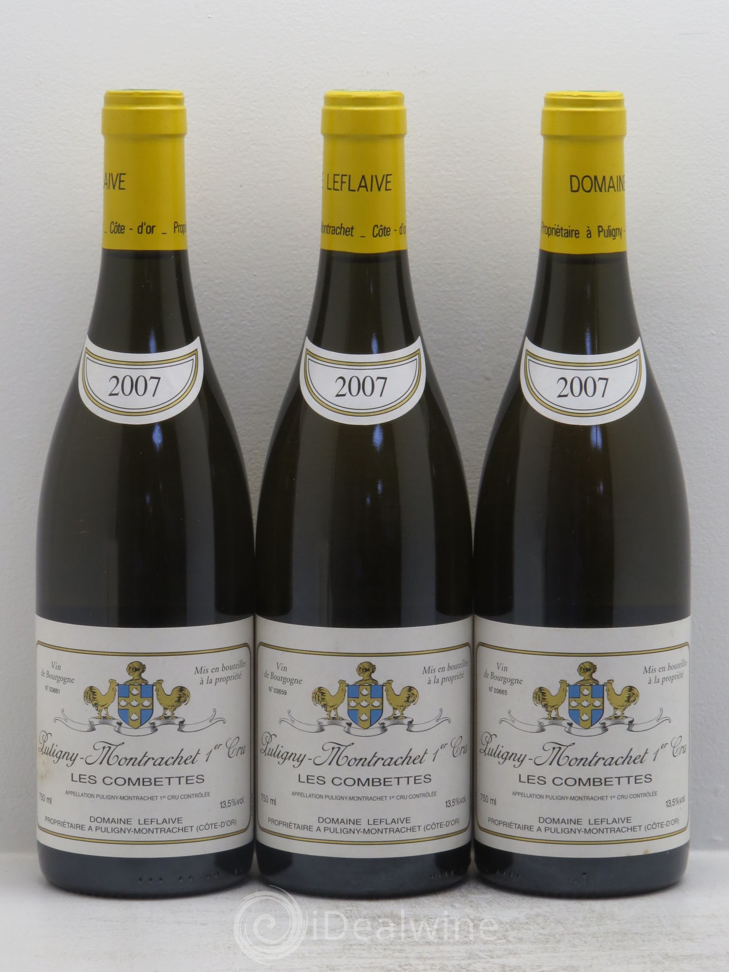 Puligny-Montrachet 1er Cru Les Combettes Leflaive (Domaine) 2007 - Lot de 3 bouteilles - 0
