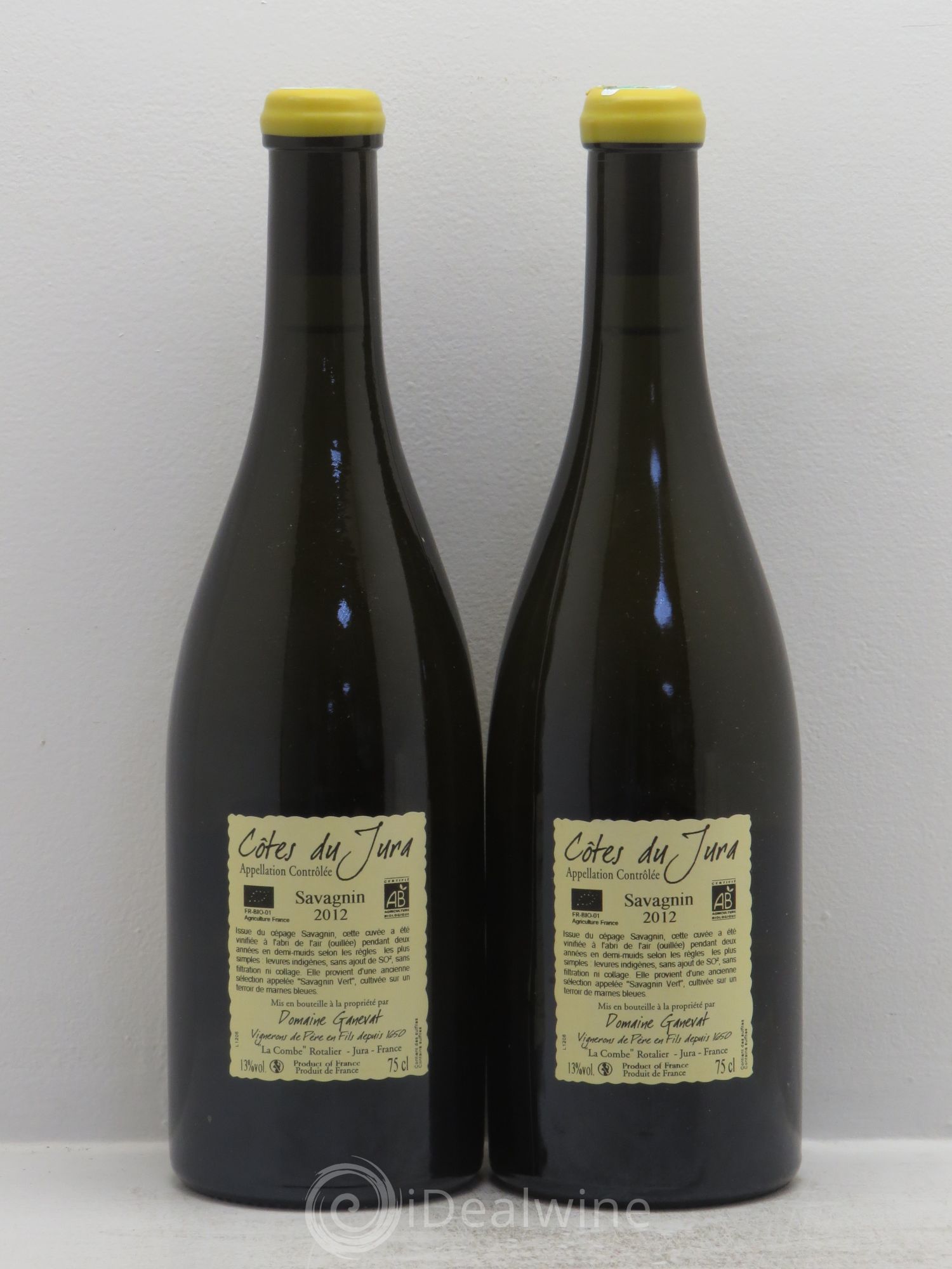 Côtes du Jura Les Chalasses Vieilles Vignes Jean-François Ganevat (Domaine) Marnes Bleues 2012 - Lot de 2 bouteilles - 1