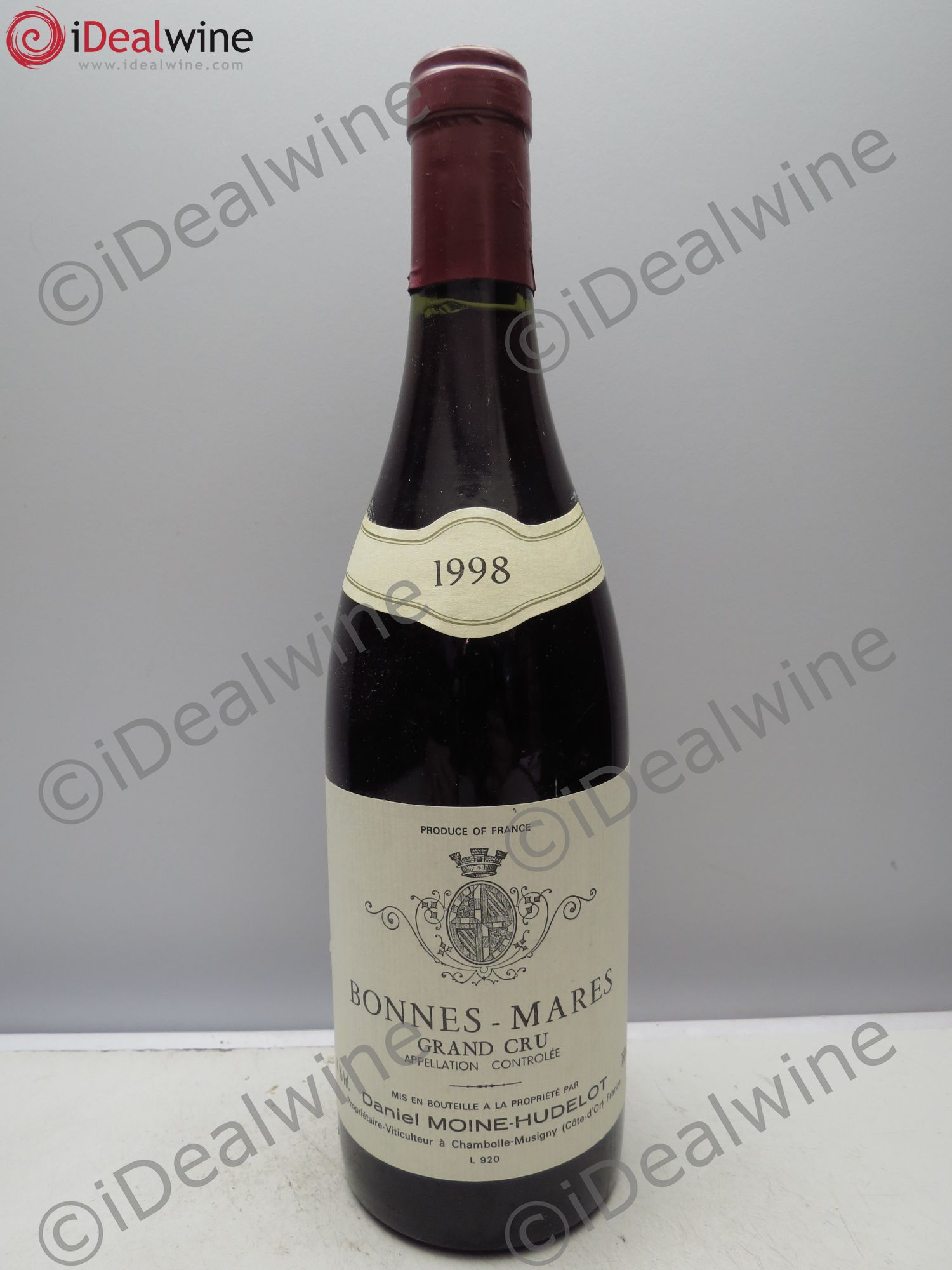 Bonnes-Mares Grand Cru Moine-Hudelot 1998 - Lot de 1 bouteille - 0
