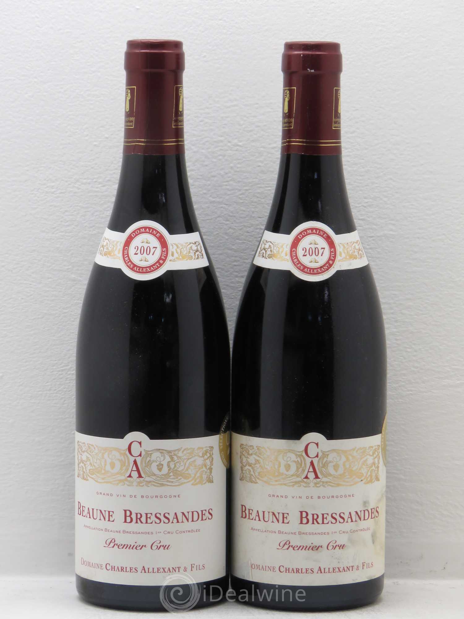 Beaune 1er Cru Bressandes Domaine Charles Allexant 2007 - Posten von 2 Flaschen - 0