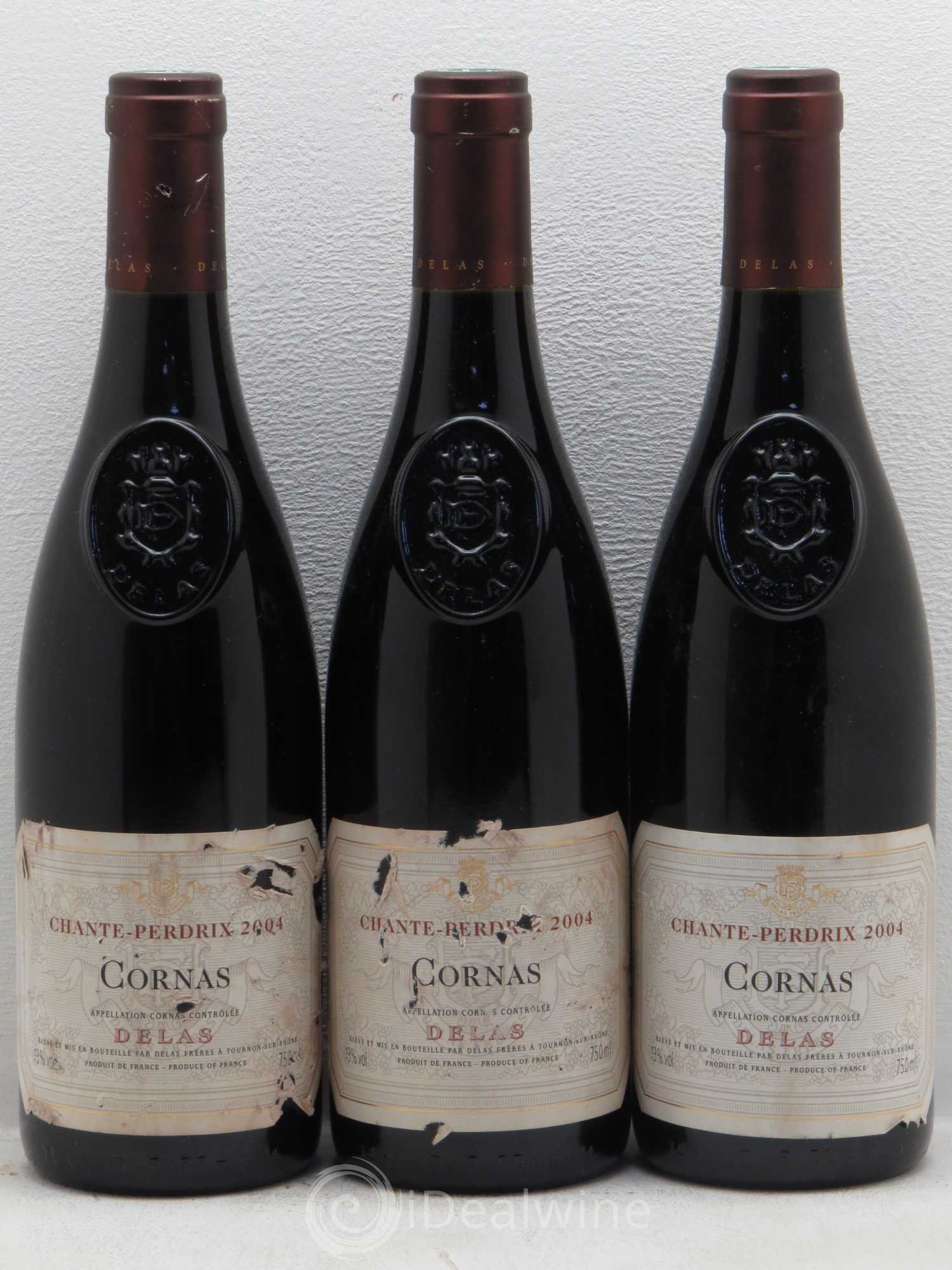 Cornas Delas Chante Perdrix 2004 - Posten von 3 Flaschen - 0