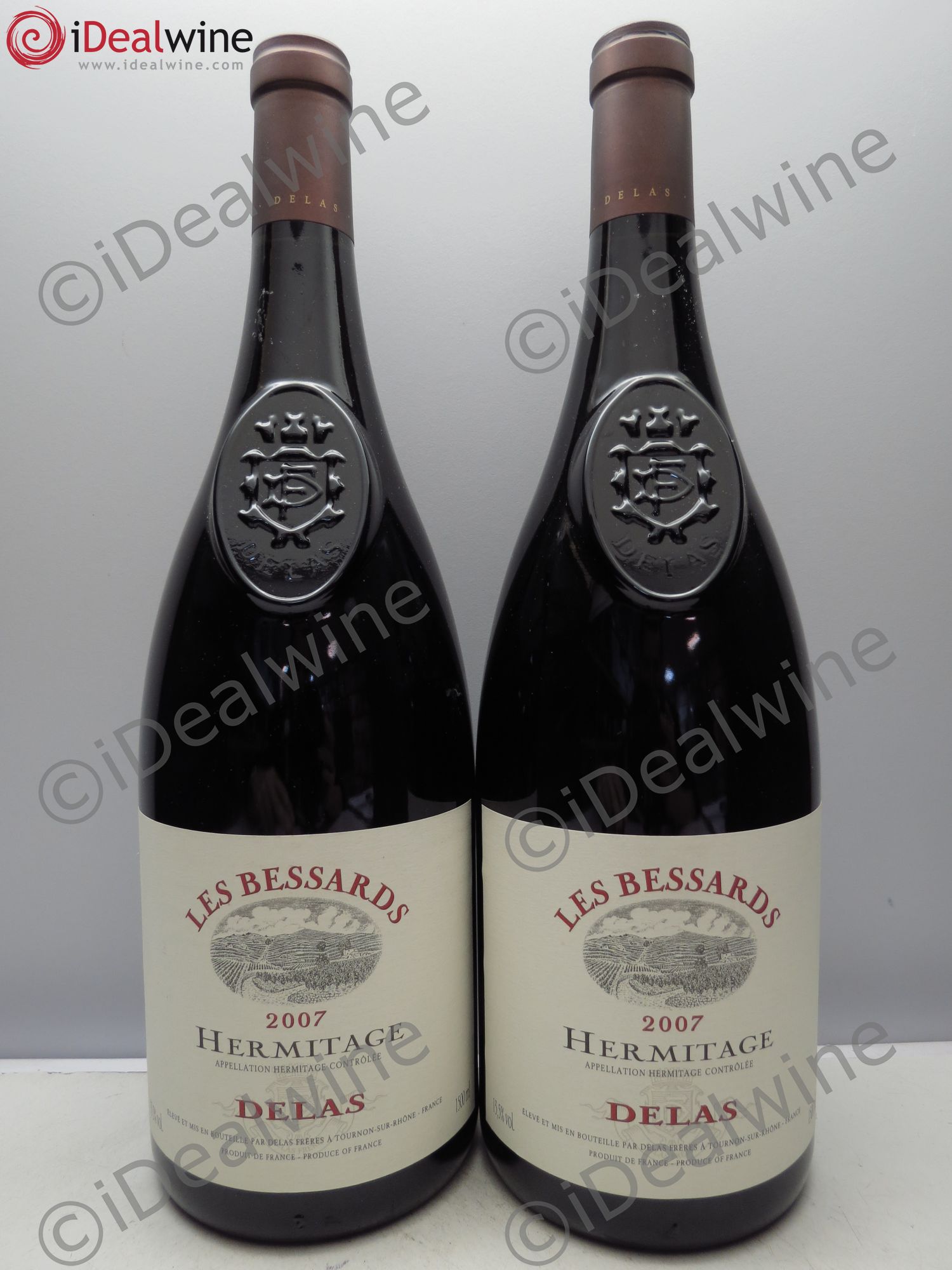 Hermitage Les Bessards Delas Frères 2007 - Lot de 2 magnums - 0