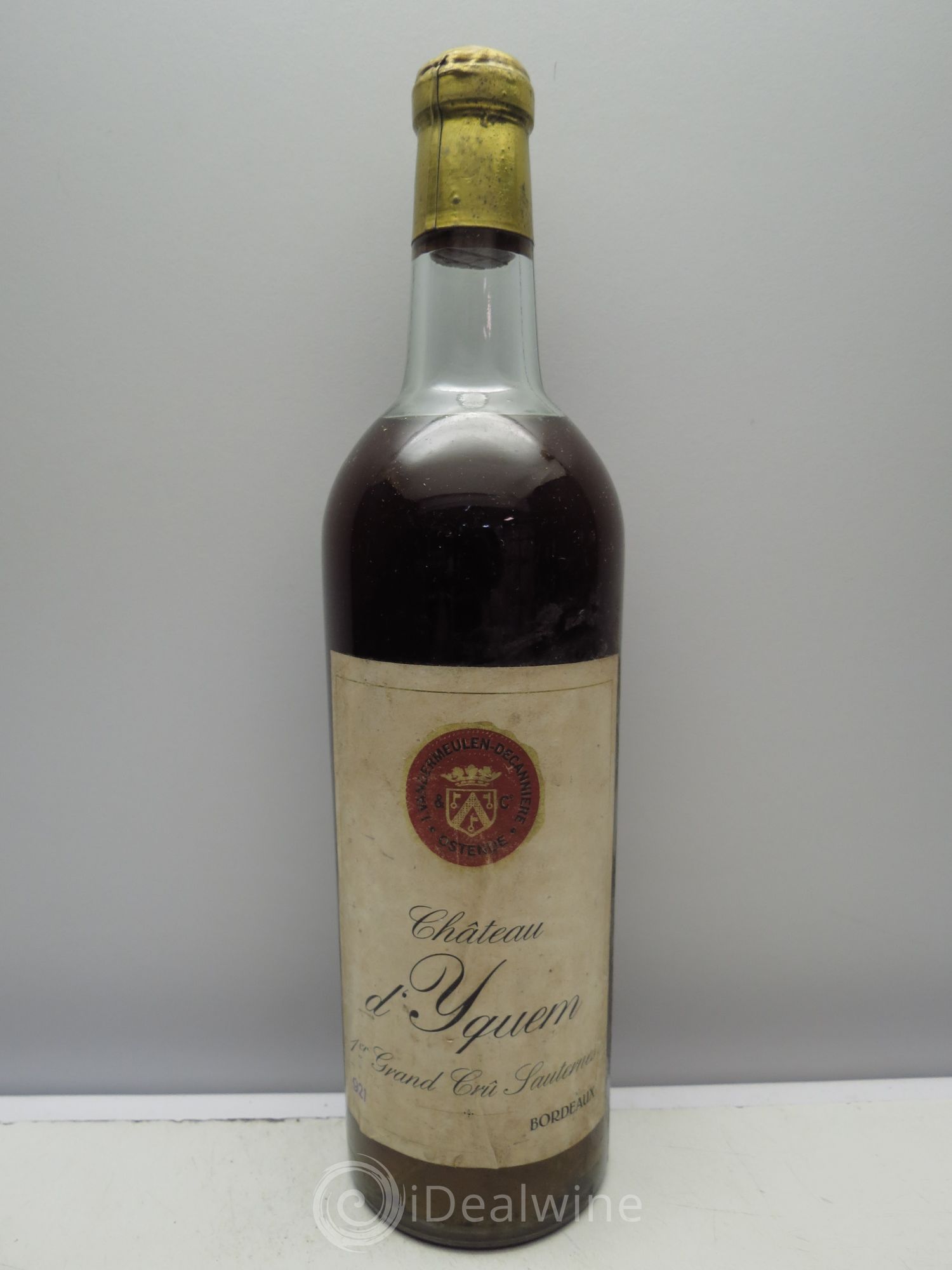 Château d' Yquem 1er Cru Classé Supérieur Mise Vandermeulen 1921 - Lotto di 1 bottiglia - 0