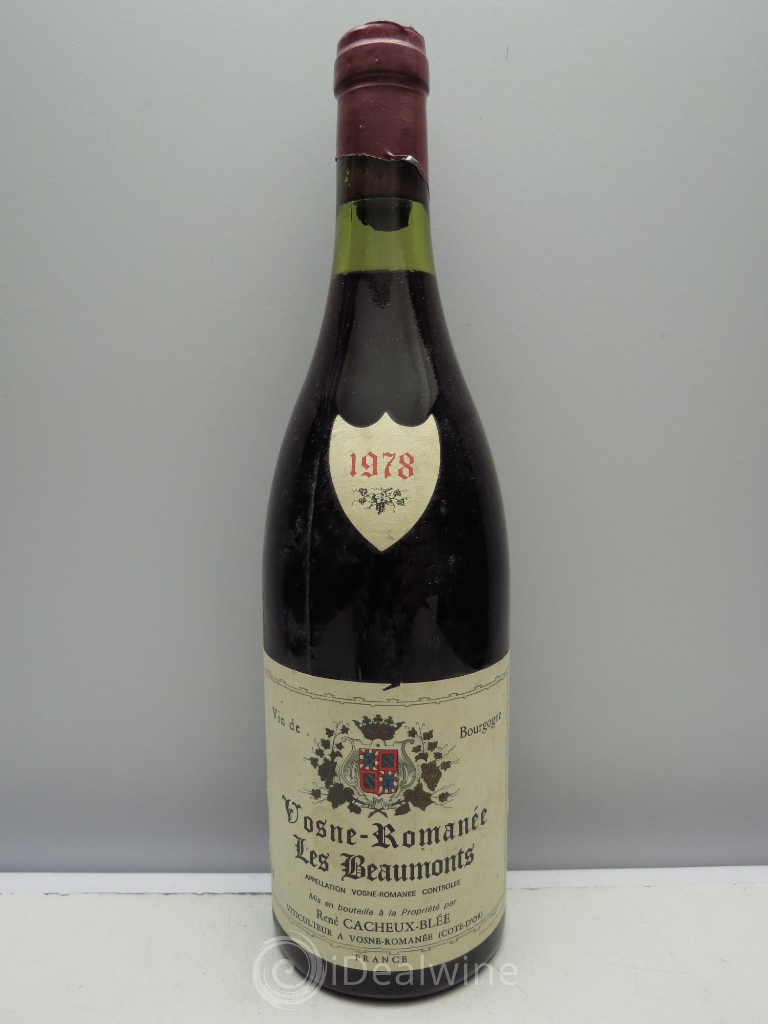 Vosne-Romanée 1er Cru René Cacheux Blée 1978 - Lot de 1 bouteille - 0