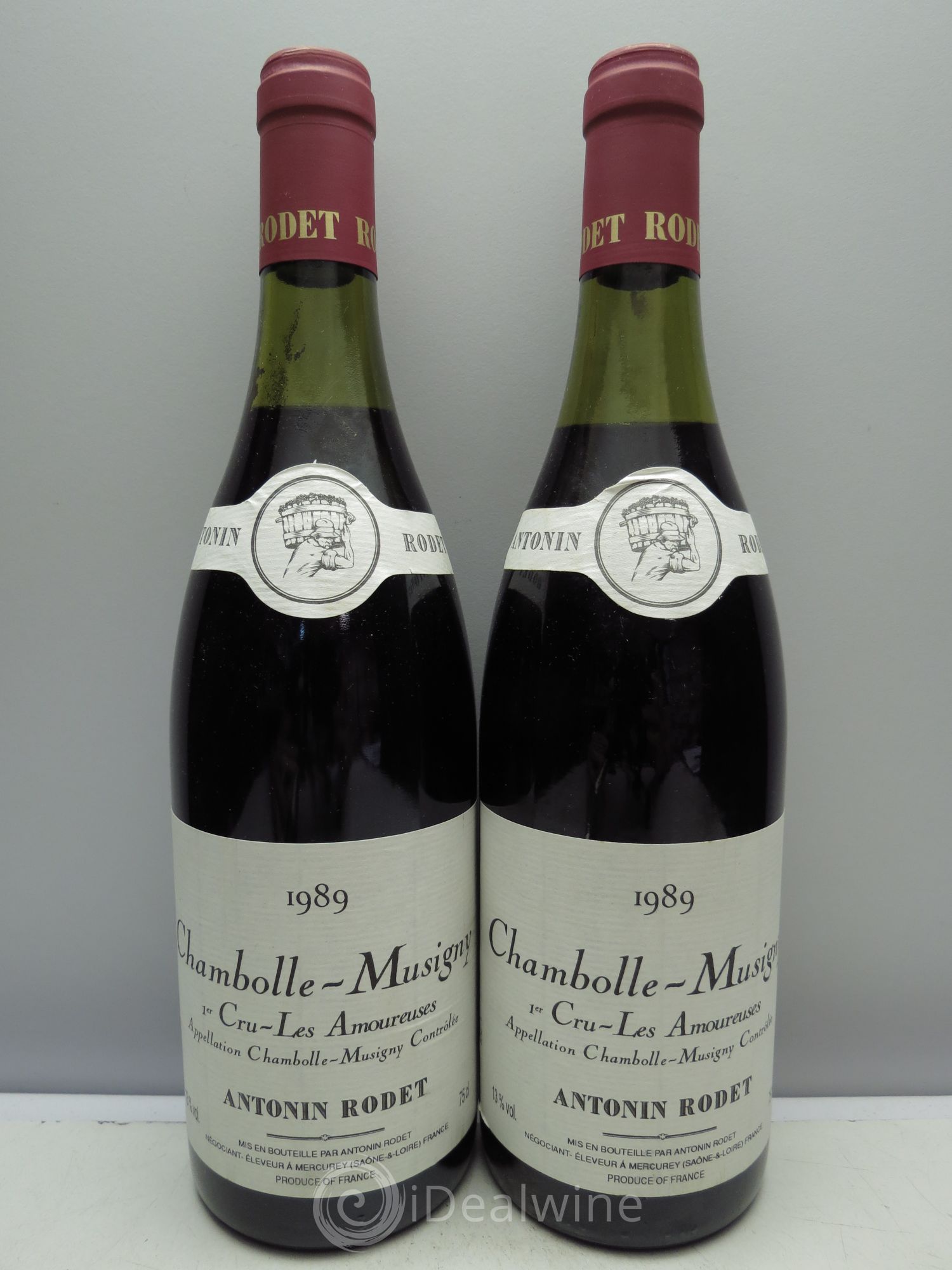 Chambolle-Musigny 1er Cru Antonin Rodet 1989 - Lot de 2 bouteilles - 0