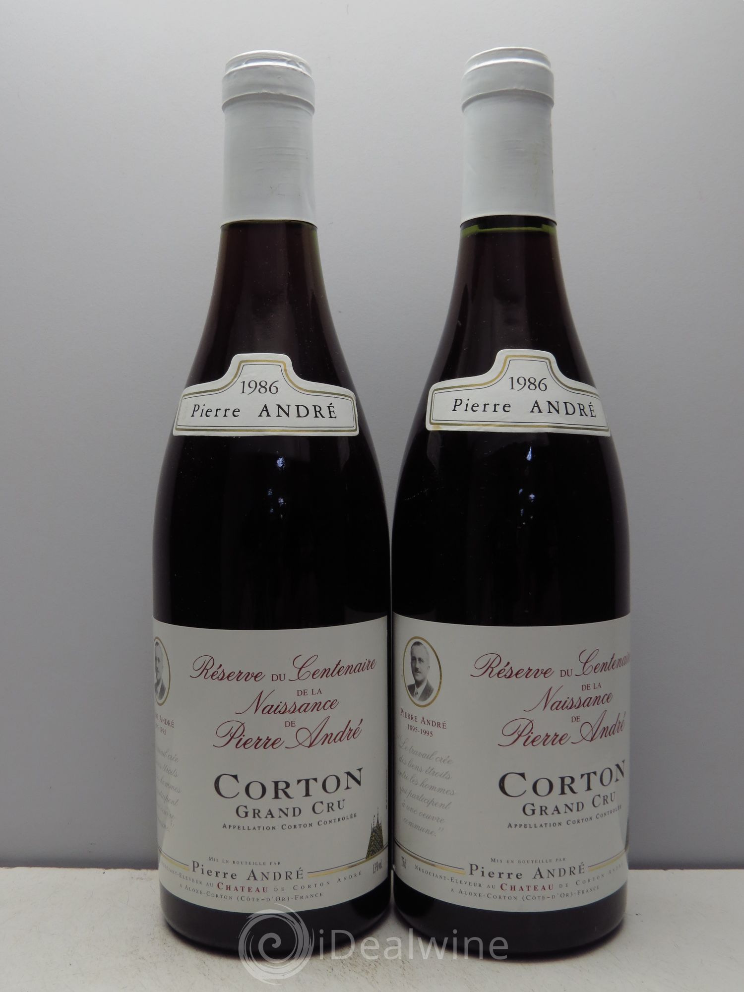 Corton Grand Cru Réserve du Centenaire de la Naissance de Pierre André 1986 - Posten von 2 Flaschen - 0