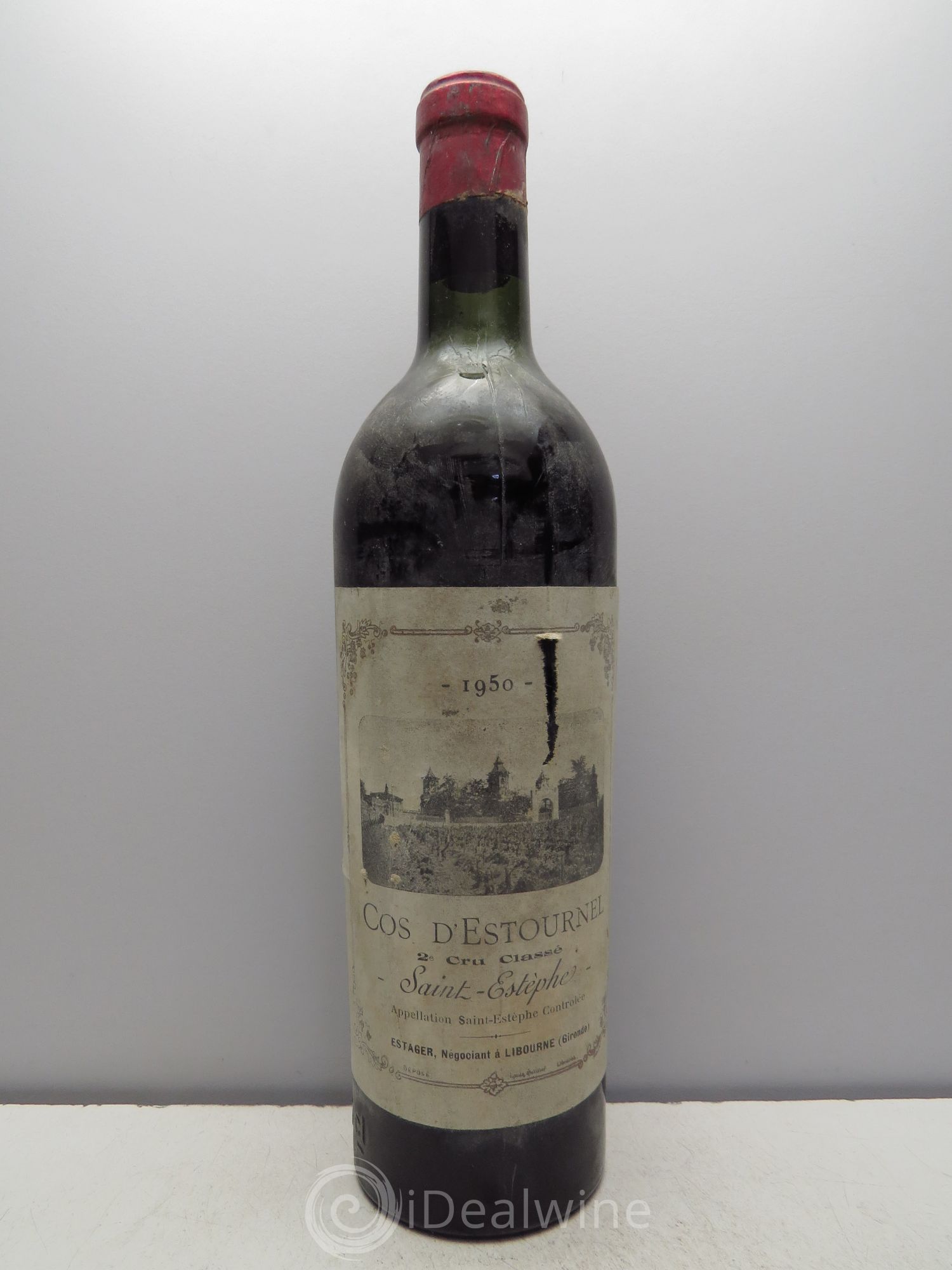 Cos d'Estournel 2ème Grand Cru Classé Mise Négoce 1950 - Lot de 1 bouteille - 0