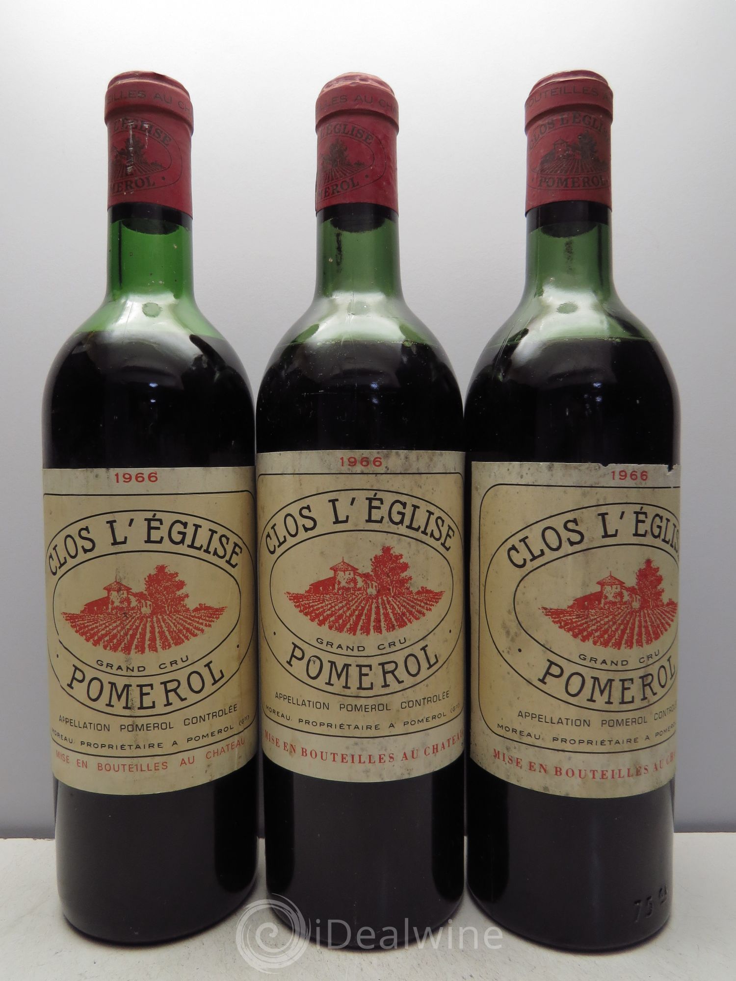 Clos l'Eglise 1966 - Lot de 3 bouteilles - 0