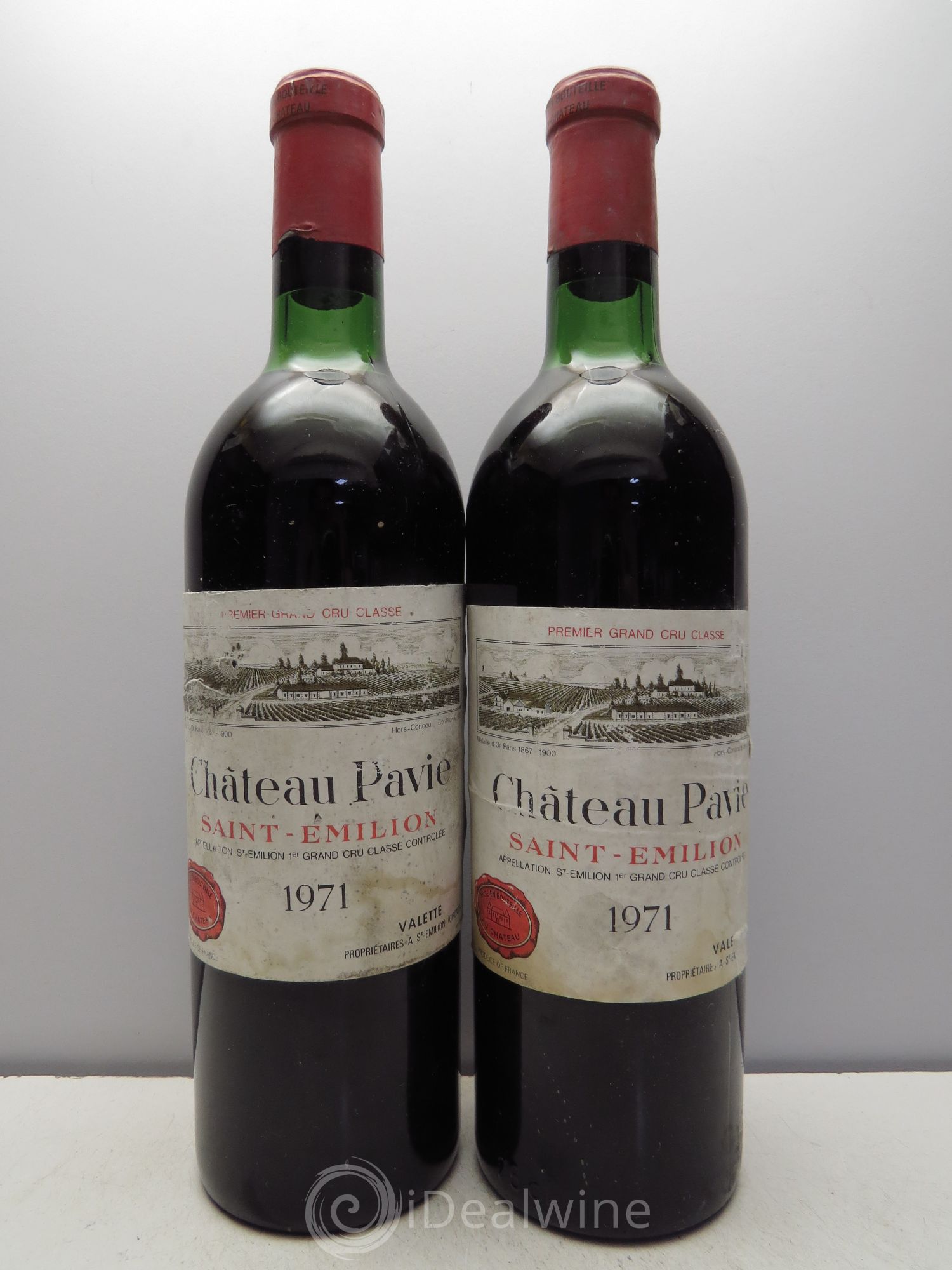 Château Pavie 1er Grand Cru Classé A 1971 - Lot de 2 bouteilles - 0