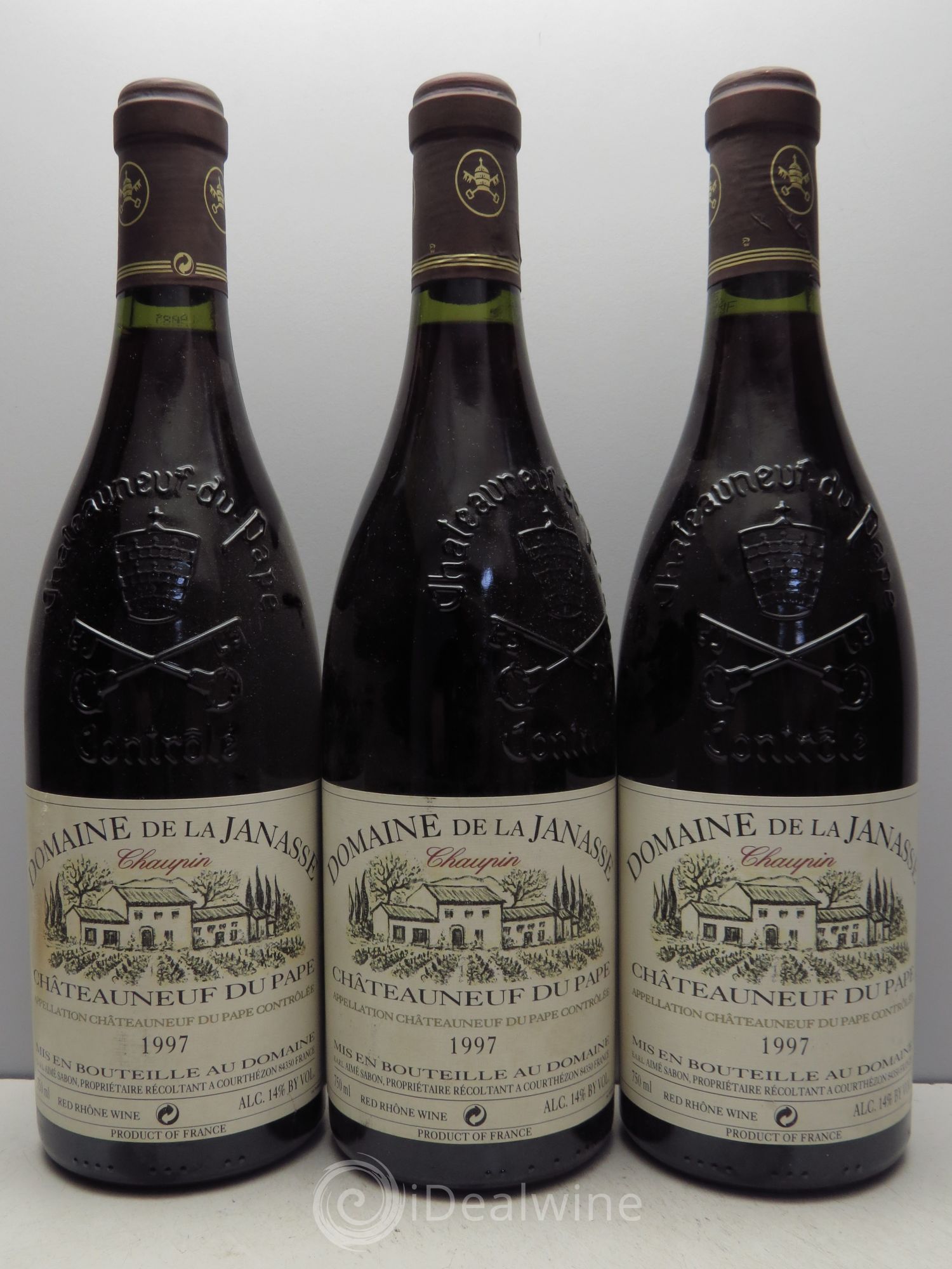 Châteauneuf-du-Pape Cuvée Chaupin La Janasse (Domaine de) DEGUSTATION LONDON 2014 1997 - Lot de 3 bouteilles - 0