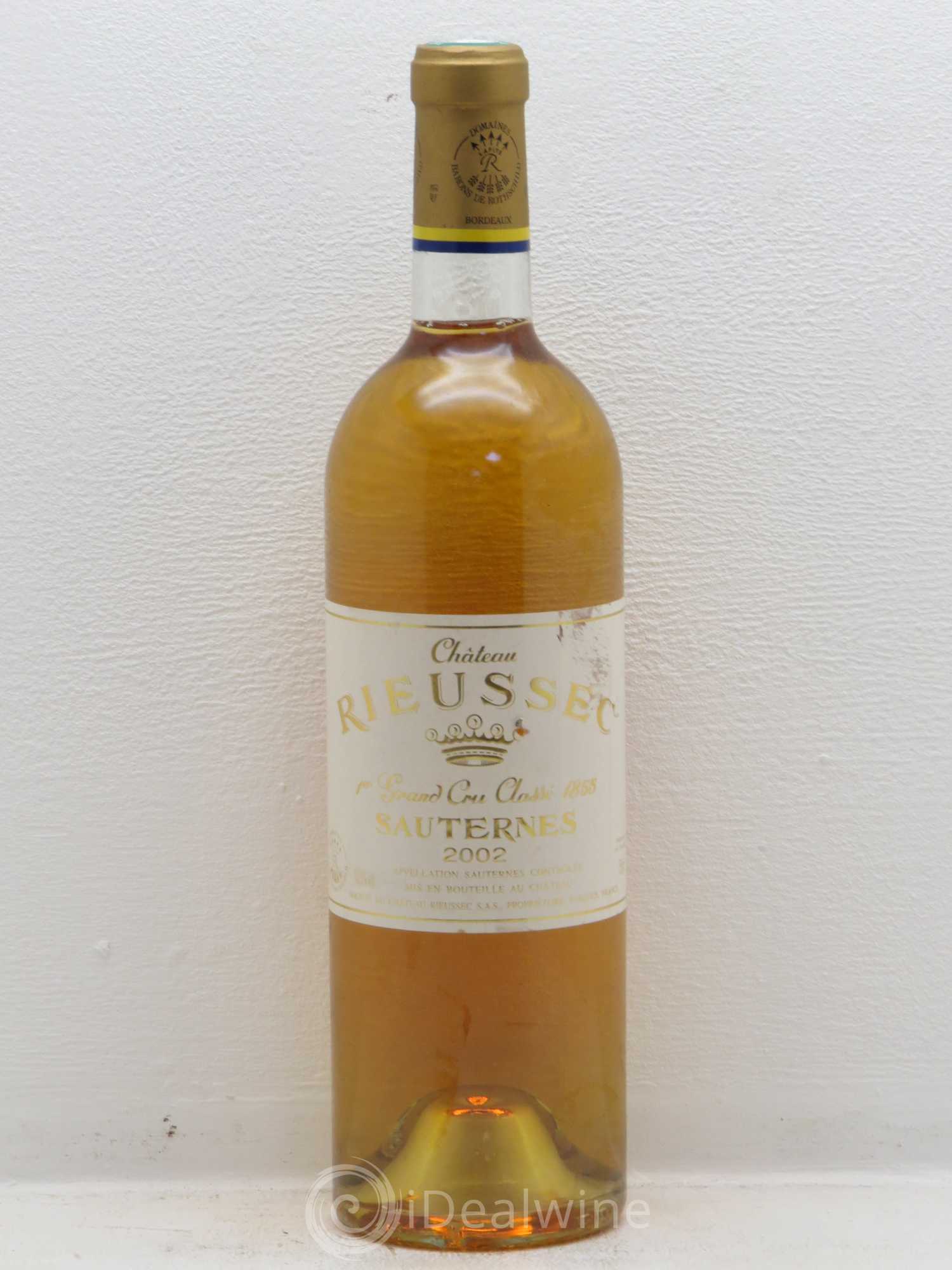 Château Rieussec 1er Grand Cru Classé 2002 - Posten von 1 Flasche - 0