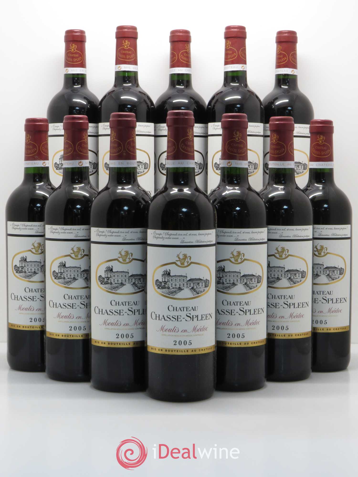 Château Chasse Spleen 2005 - Lot de 12 bouteilles - 0