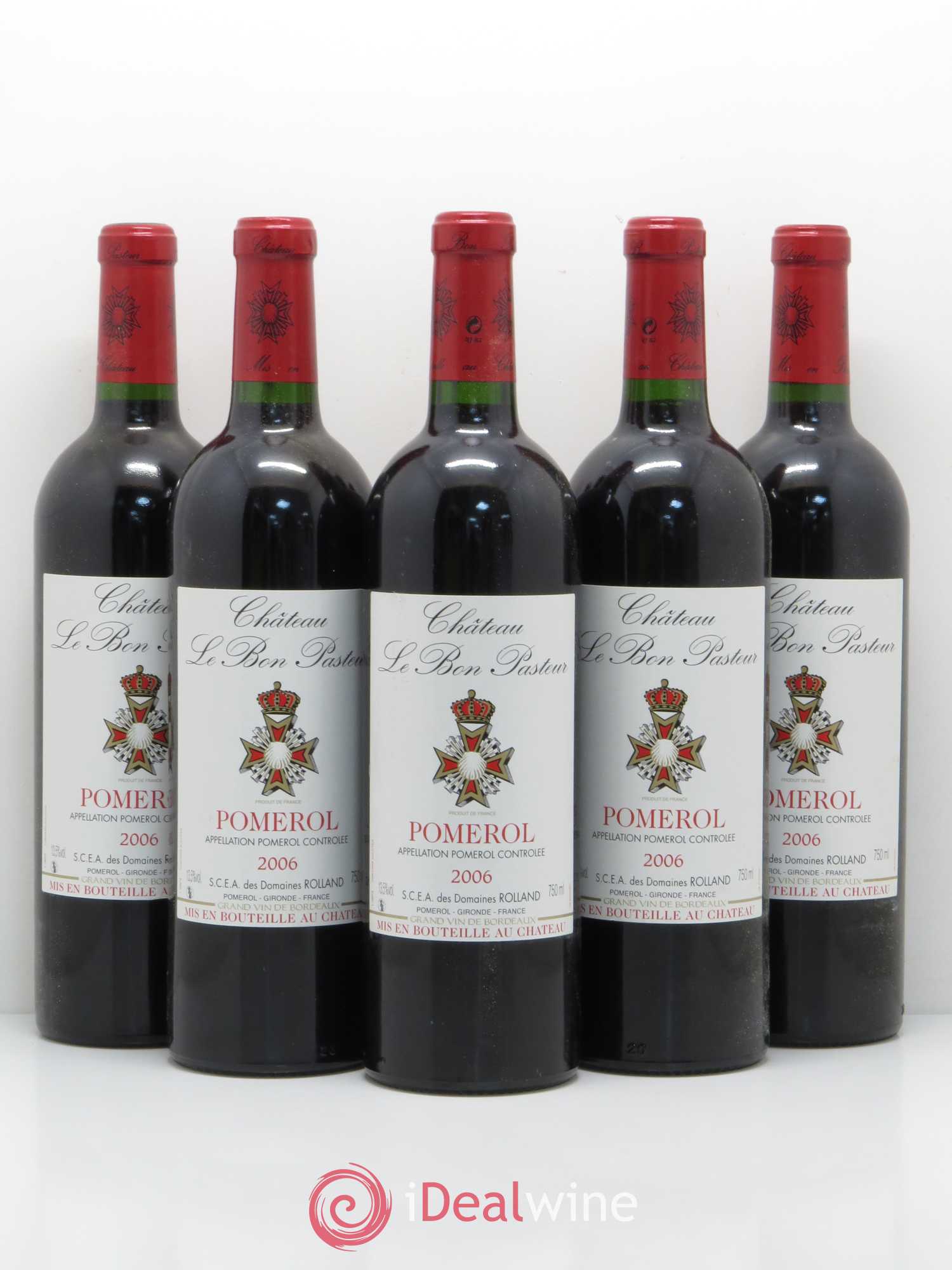 Château le Bon Pasteur 2006 - Lot de 5 bouteilles - 0
