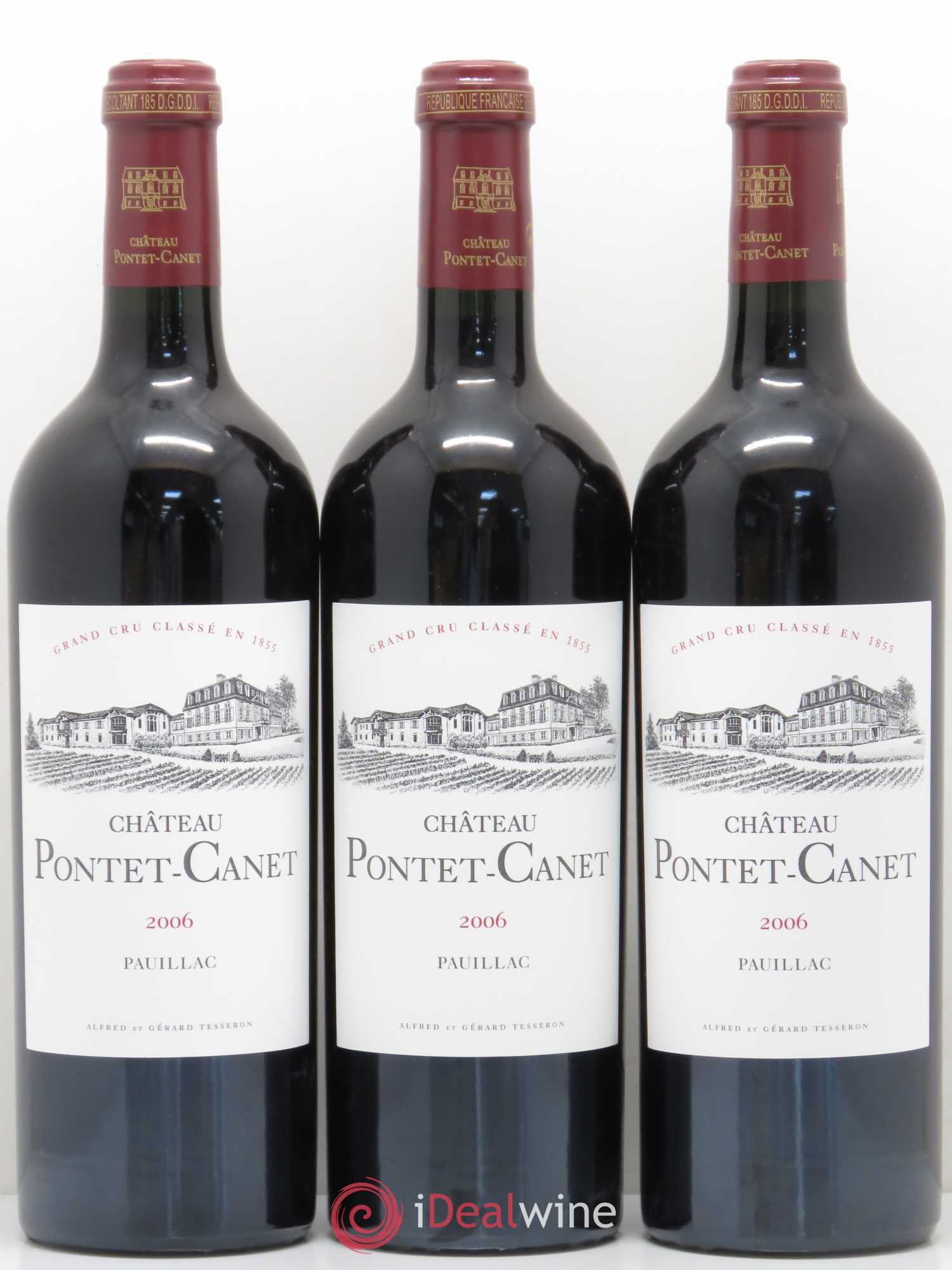 Château Pontet Canet 5ème Grand Cru Classé 2006 - Lot de 12 bouteilles - 1