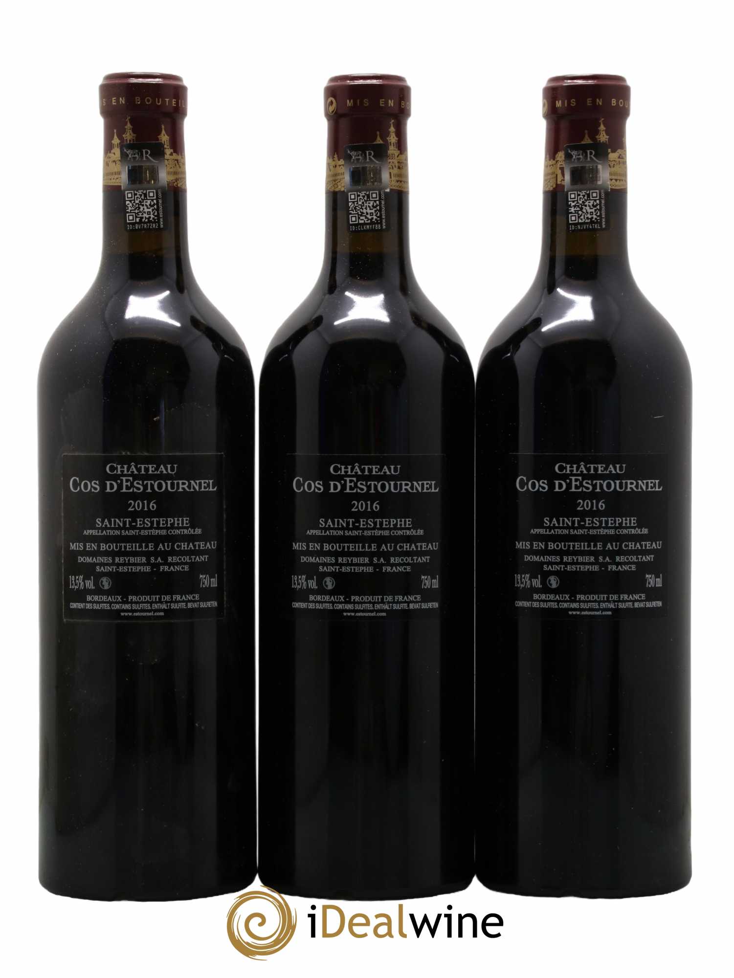 Cos d'Estournel 2ème Grand Cru Classé 2016 - Lot de 3 bouteilles - 1