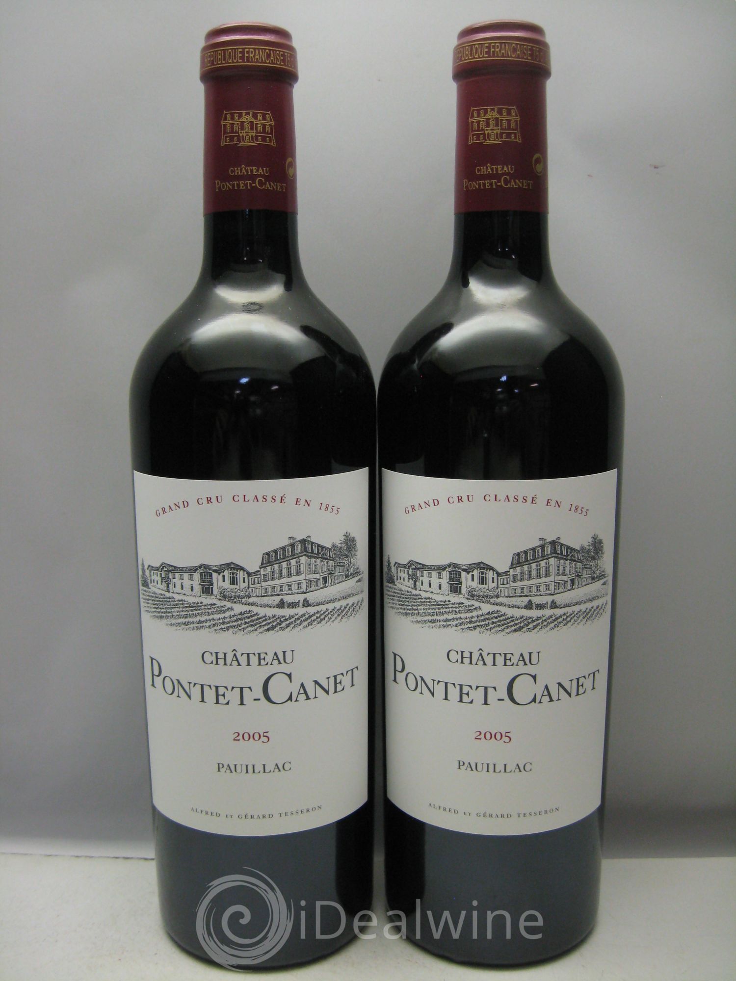 Château Pontet Canet 5ème Grand Cru Classé 2005 - Lot de 12 bouteilles - 1
