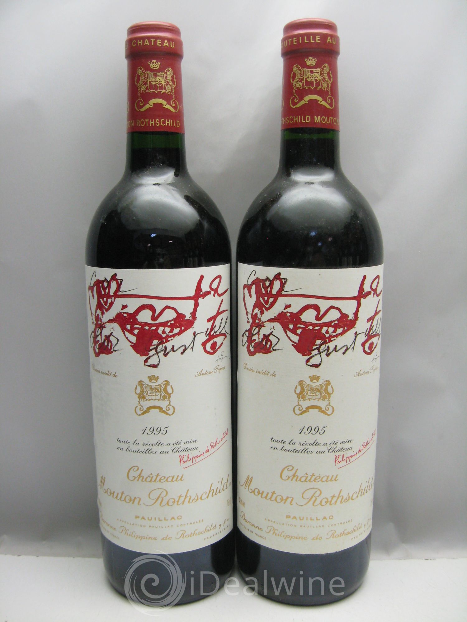Château Mouton Rothschild 1er Grand Cru Classé 1995 - Lot de 12 bouteilles - 1