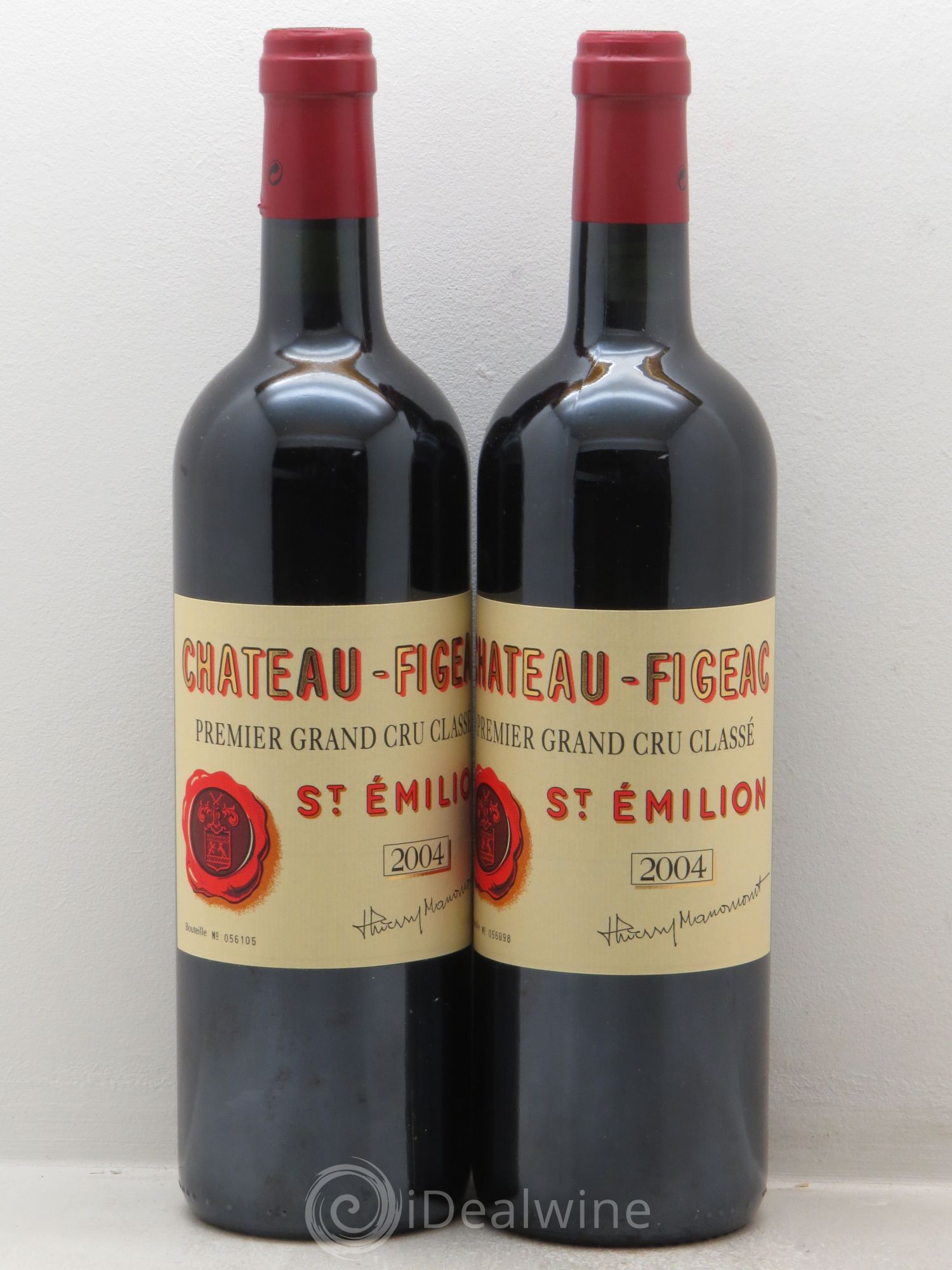 Château Figeac 1er Grand Cru Classé A 2004 - Lot de 2 bouteilles - 0