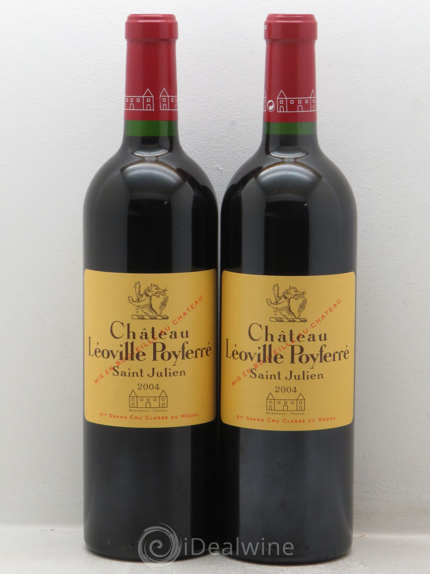 Château Léoville Poyferré 2ème Grand Cru Classé 2004 - Lot de 2 bouteilles - 0