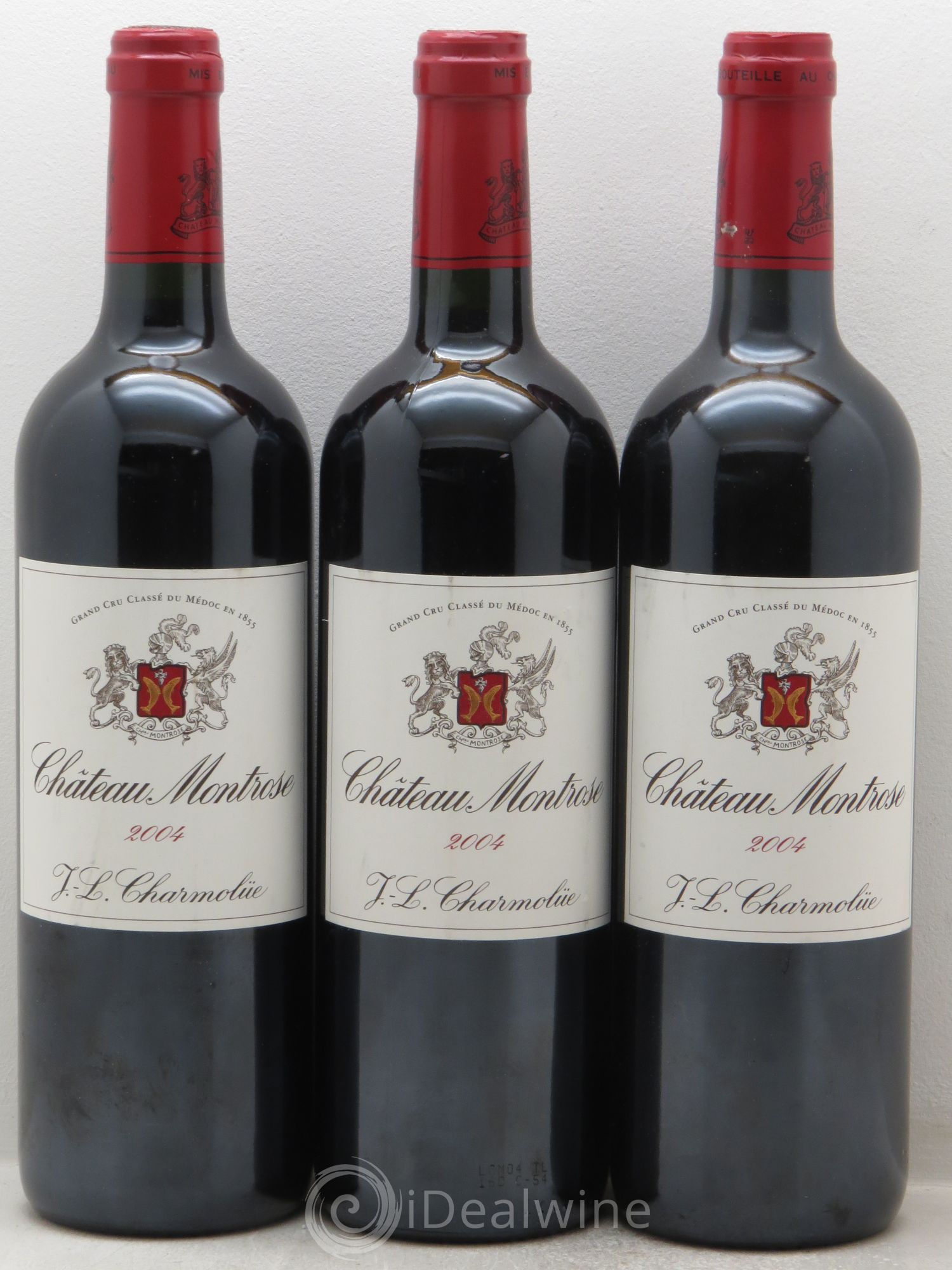 Château Montrose 2ème Grand Cru Classé 2004 - Lot de 3 bouteilles - 0