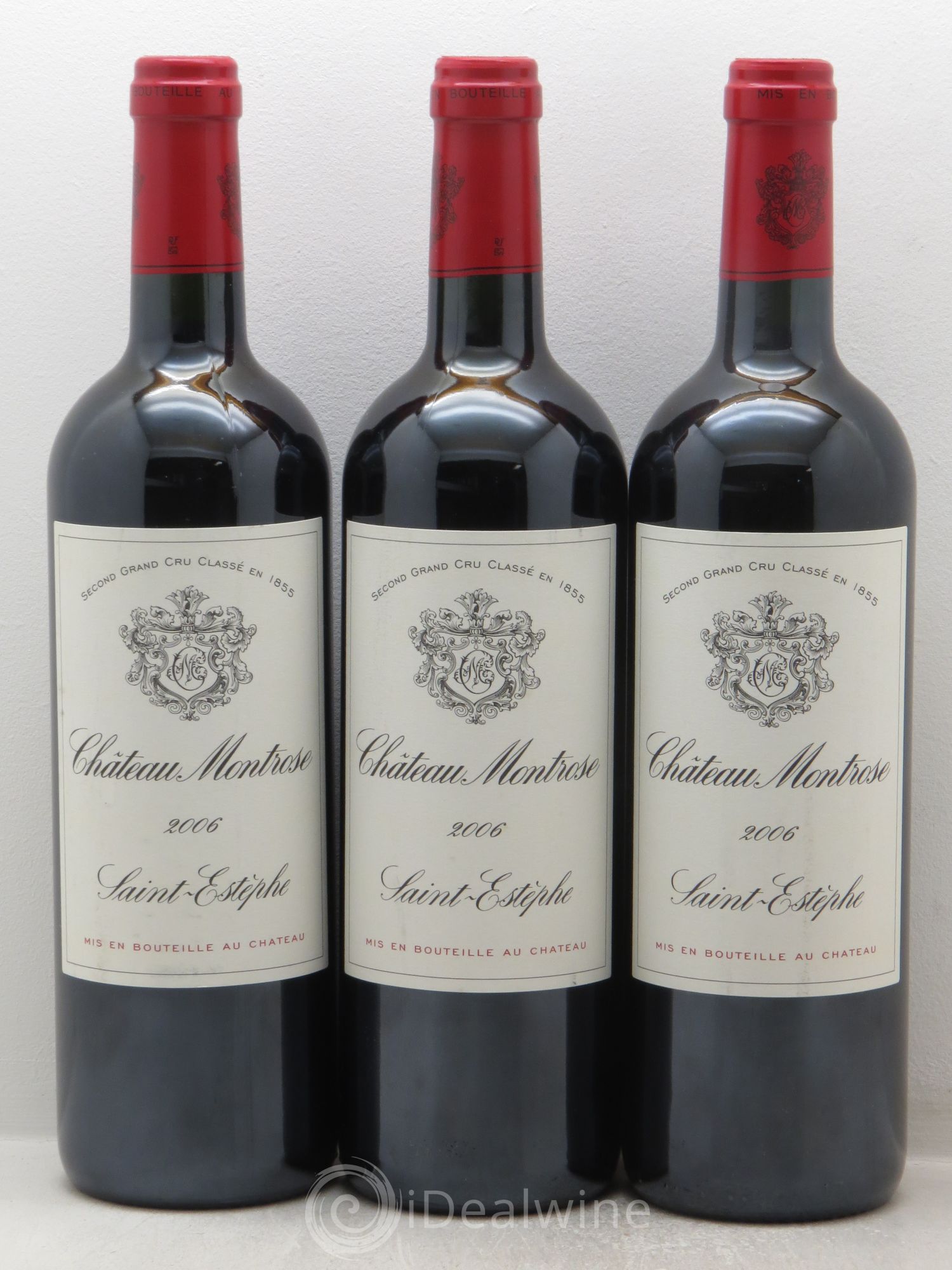 Château Montrose 2ème Grand Cru Classé 2006 - Lot de 3 bouteilles - 0