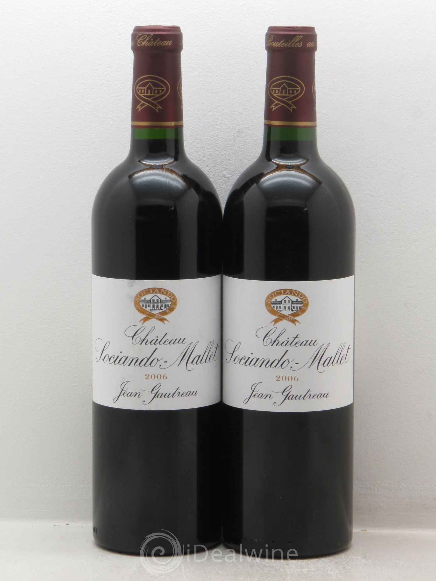 Château Sociando Mallet 2006 - Lot de 2 bouteilles - 0
