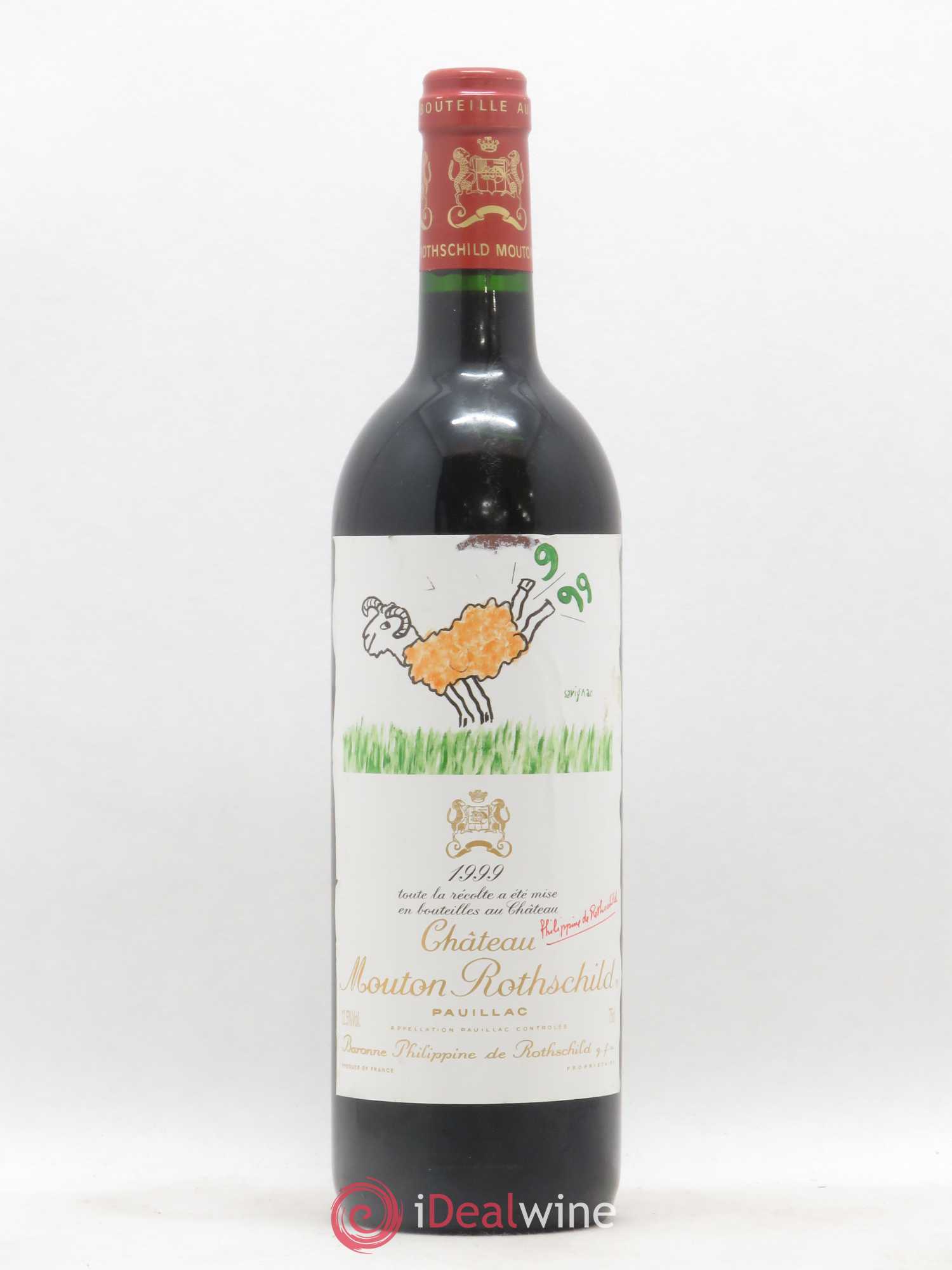 Château Mouton Rothschild 1er Grand Cru Classé 1999 - Lot de 1 bouteille - 0