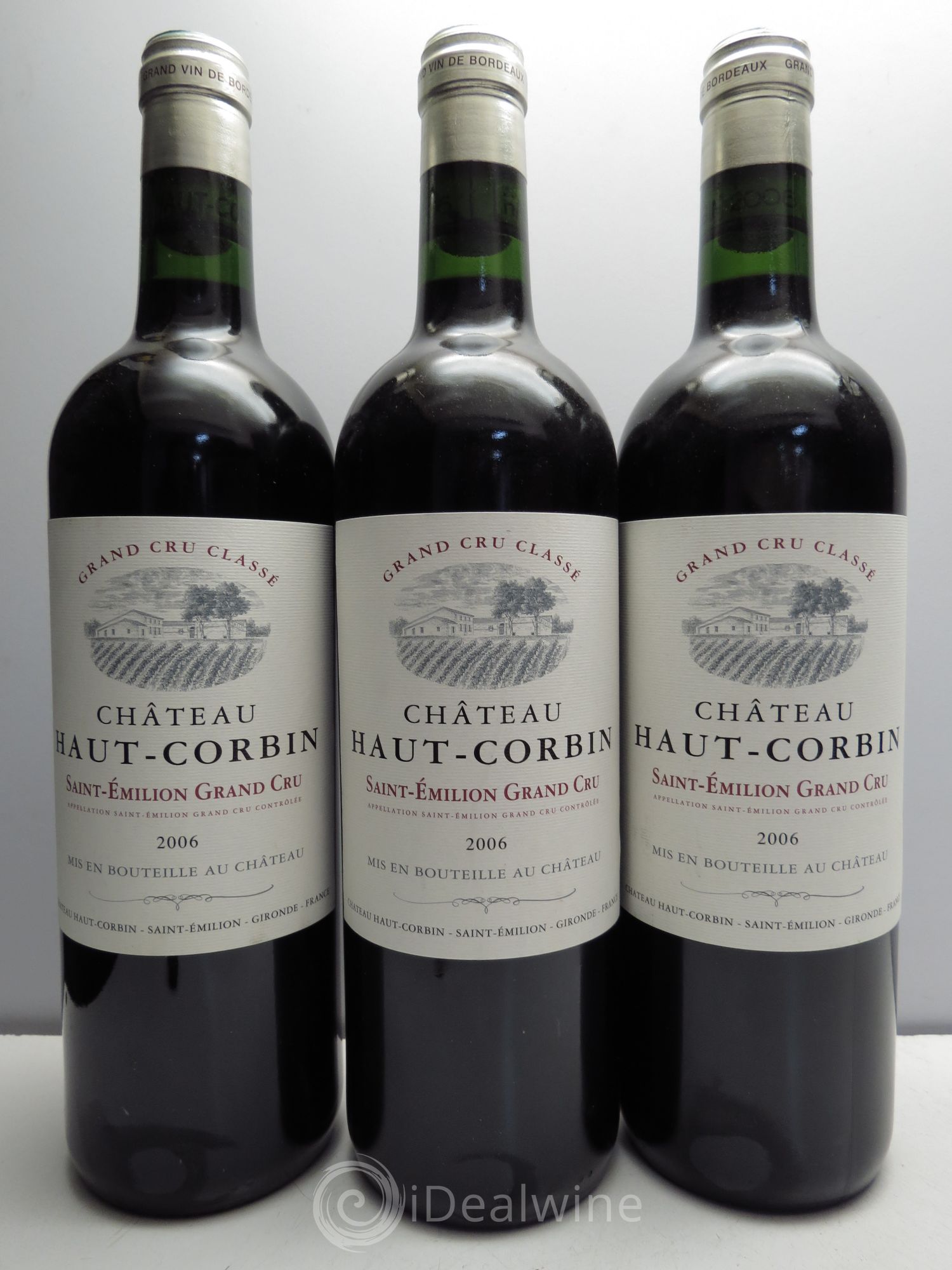 Château Haut Corbin Grand Cru 2006 - Lot de 3 bouteilles - 0
