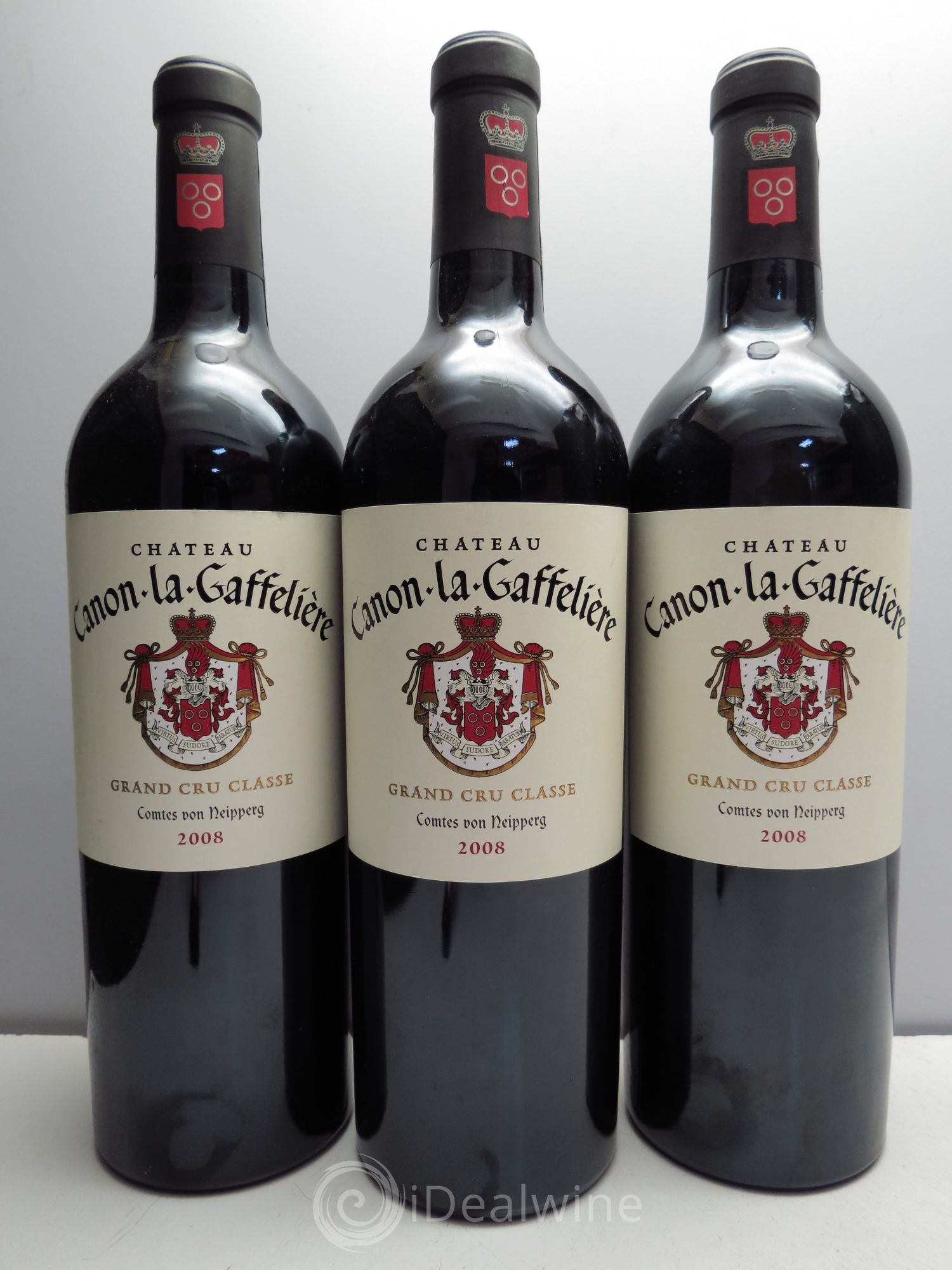 Château Canon la Gaffelière 1er Grand Cru Classé B 2008 - Lot de 3 bouteilles - 0