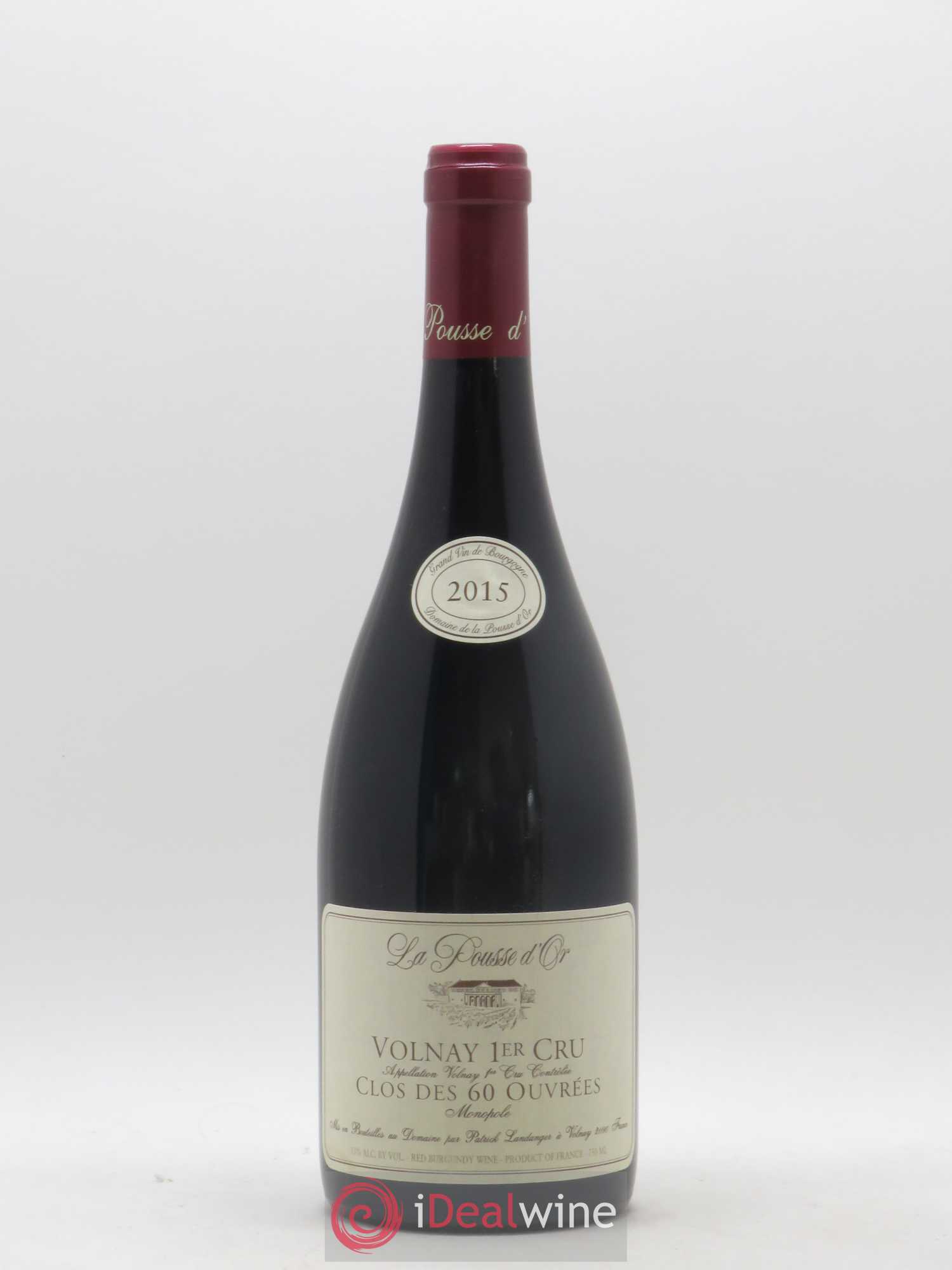 Volnay 1er Cru Clos des 60 ouvrées La Pousse d'Or (Domaine de) 2015 - Lot de 1 bouteille - 0