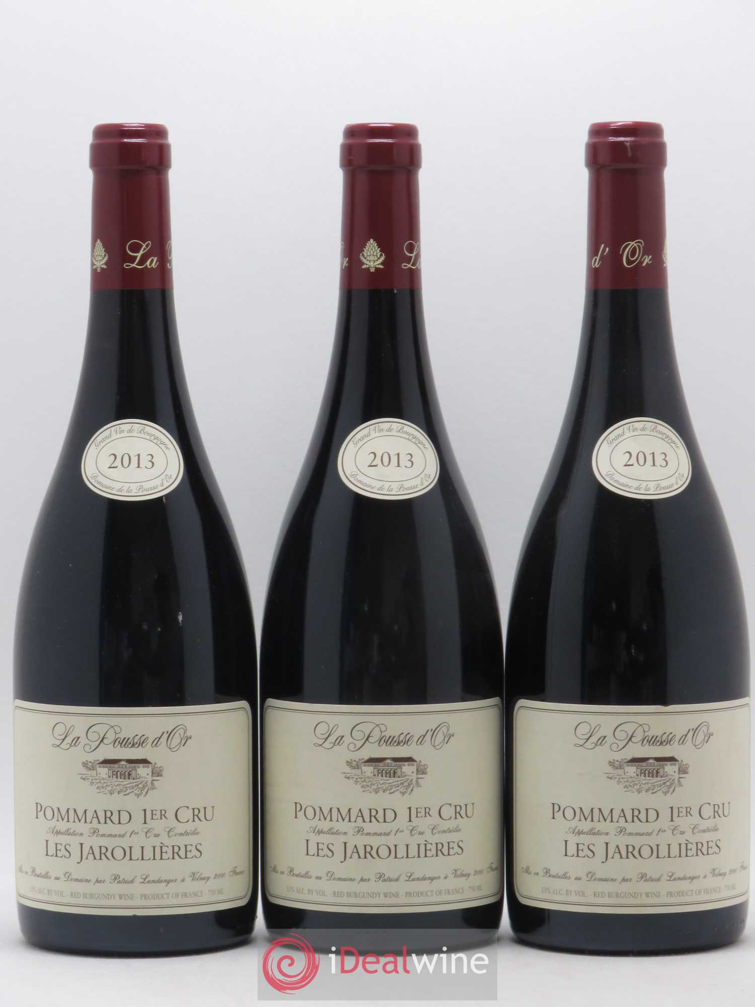 Pommard 1er Cru Les Jarollières La Pousse d'Or (Domaine de) 2013 - Lot de 3 bouteilles - 0