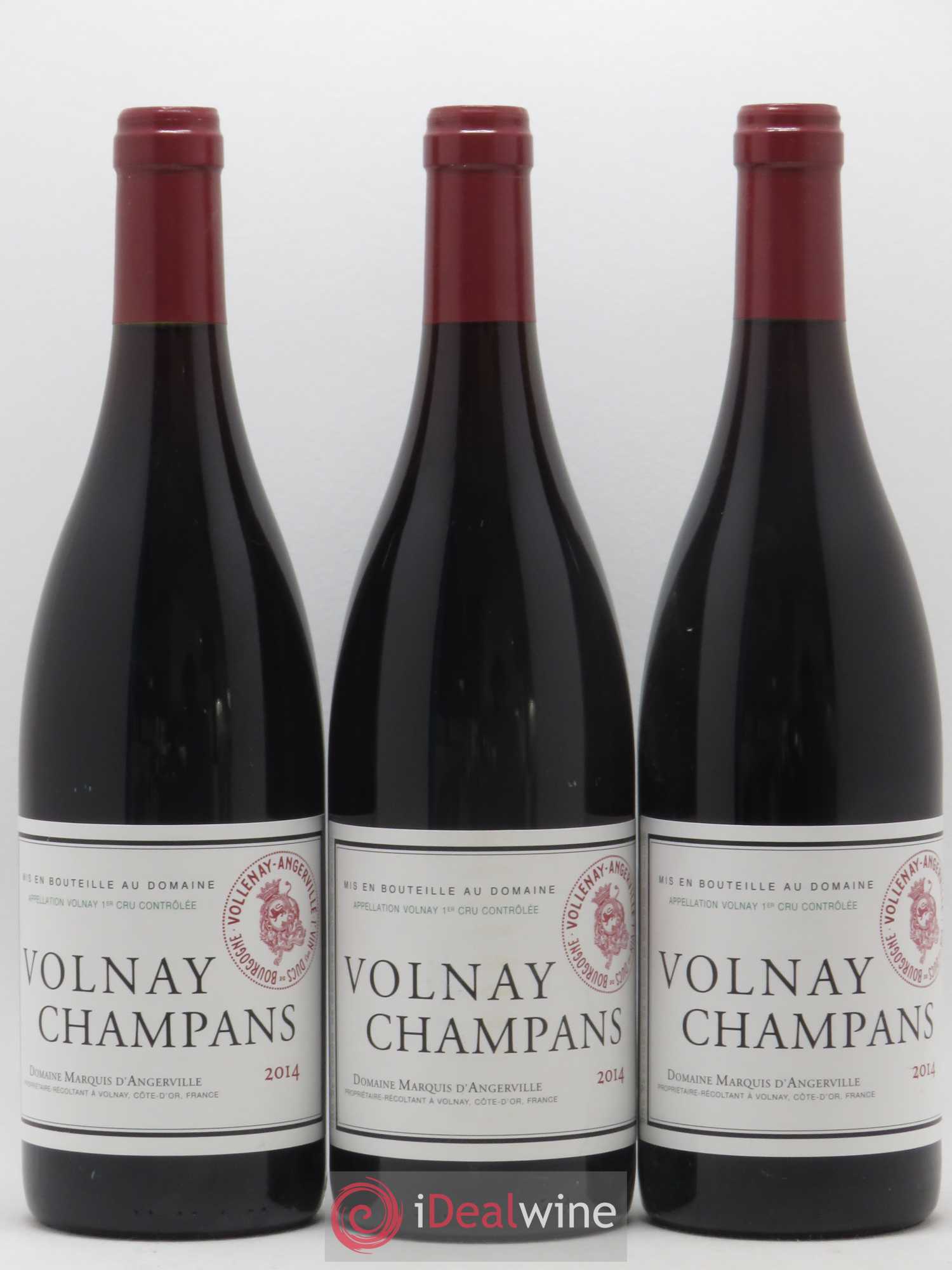 Volnay 1er Cru Champans Marquis d'Angerville (Domaine) 2014 - Lot de 3 bouteilles - 0