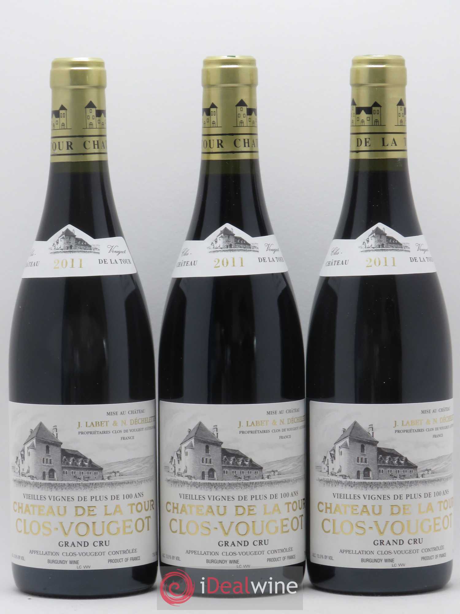 Clos de Vougeot Grand Cru Vieilles Vignes Château de La Tour 2011 - Lot de 12 bouteilles - 2