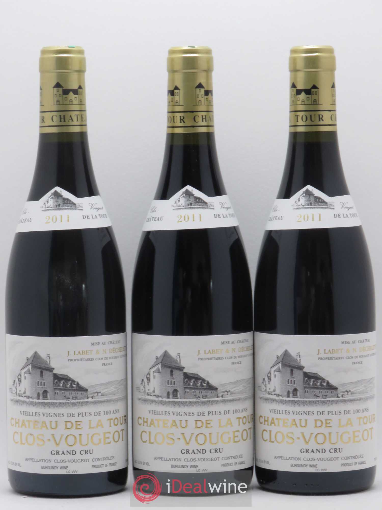 Clos de Vougeot Grand Cru Vieilles Vignes Château de La Tour 2011 - Lot de 12 bouteilles - 3